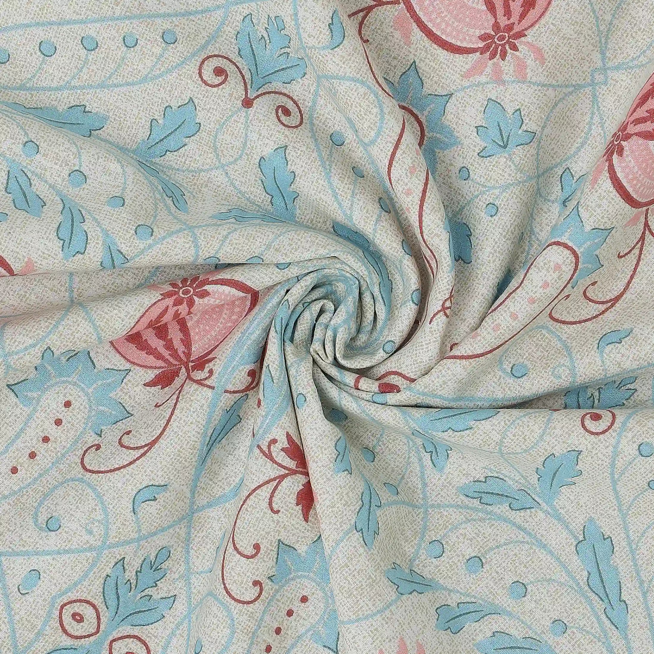 Chippa Lane | Contemporary Indian Print Design Reversible Dohar with Super Soft Flannel Layering-Light Blue Light Blue / Single