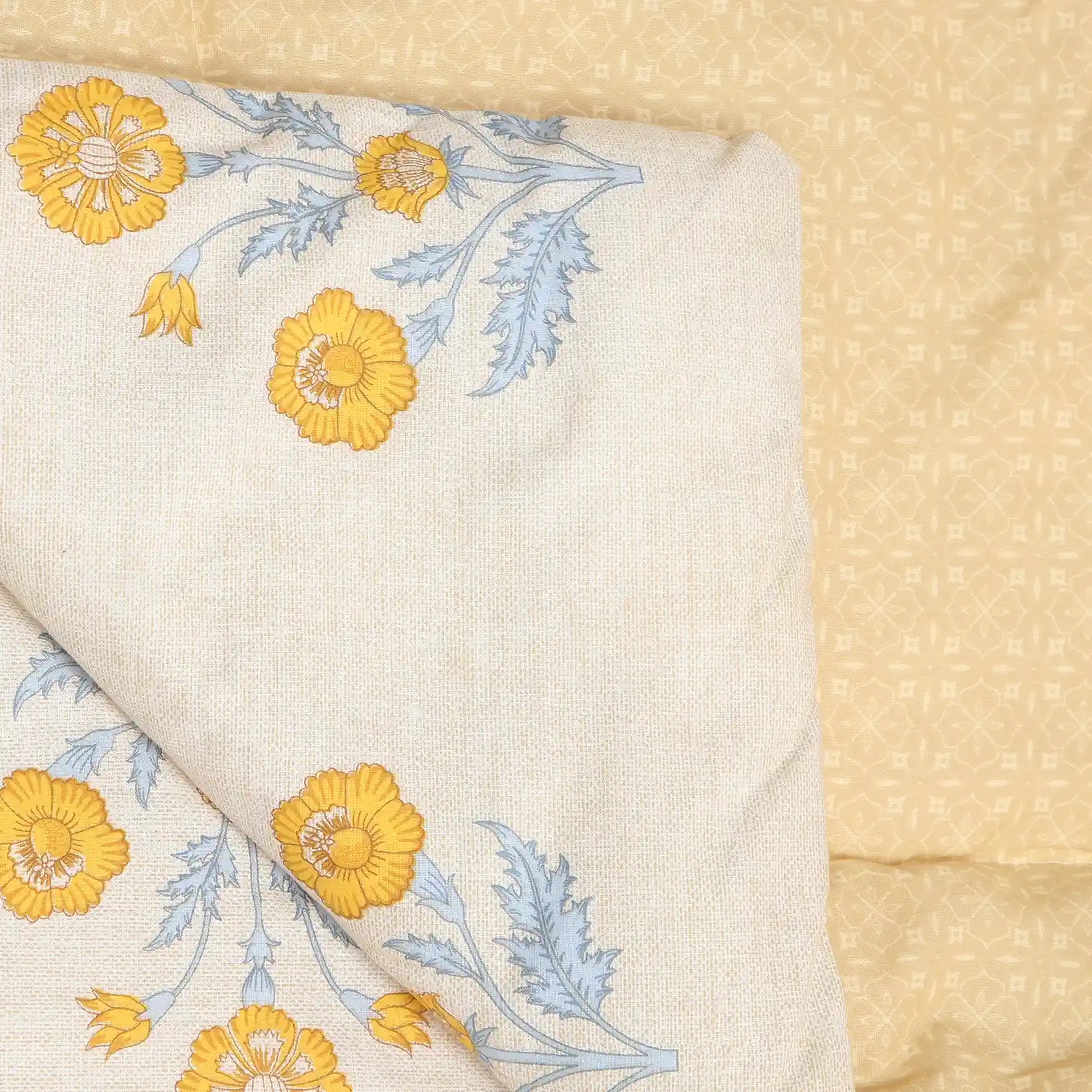Chippa Lane 100% 120GSM Cotton Comforter Ochre / Single