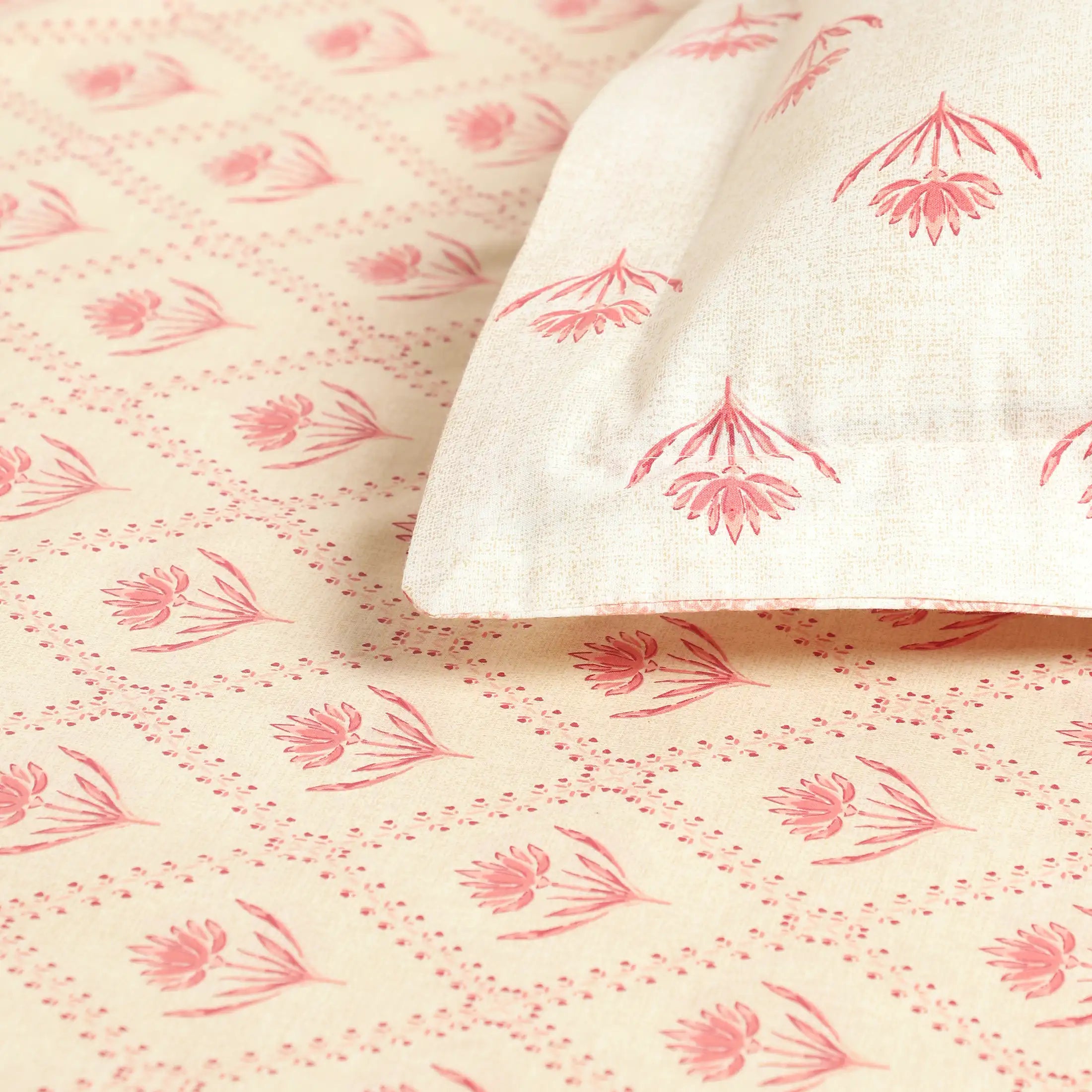 Chippa Lane 100% Cotton Bedsheet Set Red / Super King