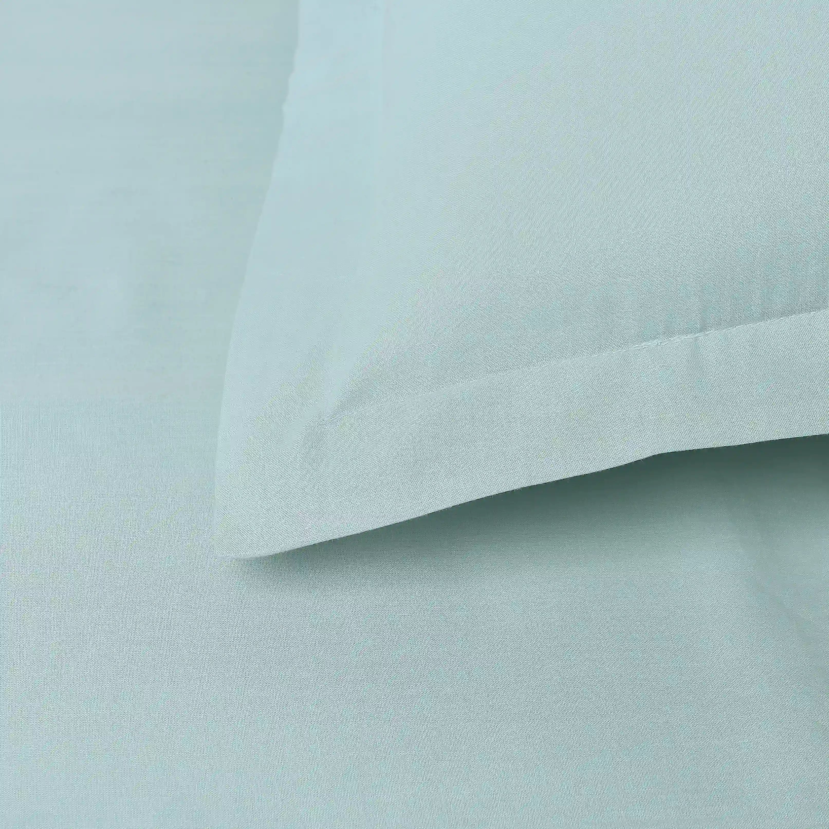 Paleto | Everyday Hues Solid Dyed Cotton Bedsheet Set-Blue Sky Blue Sky / Super King
