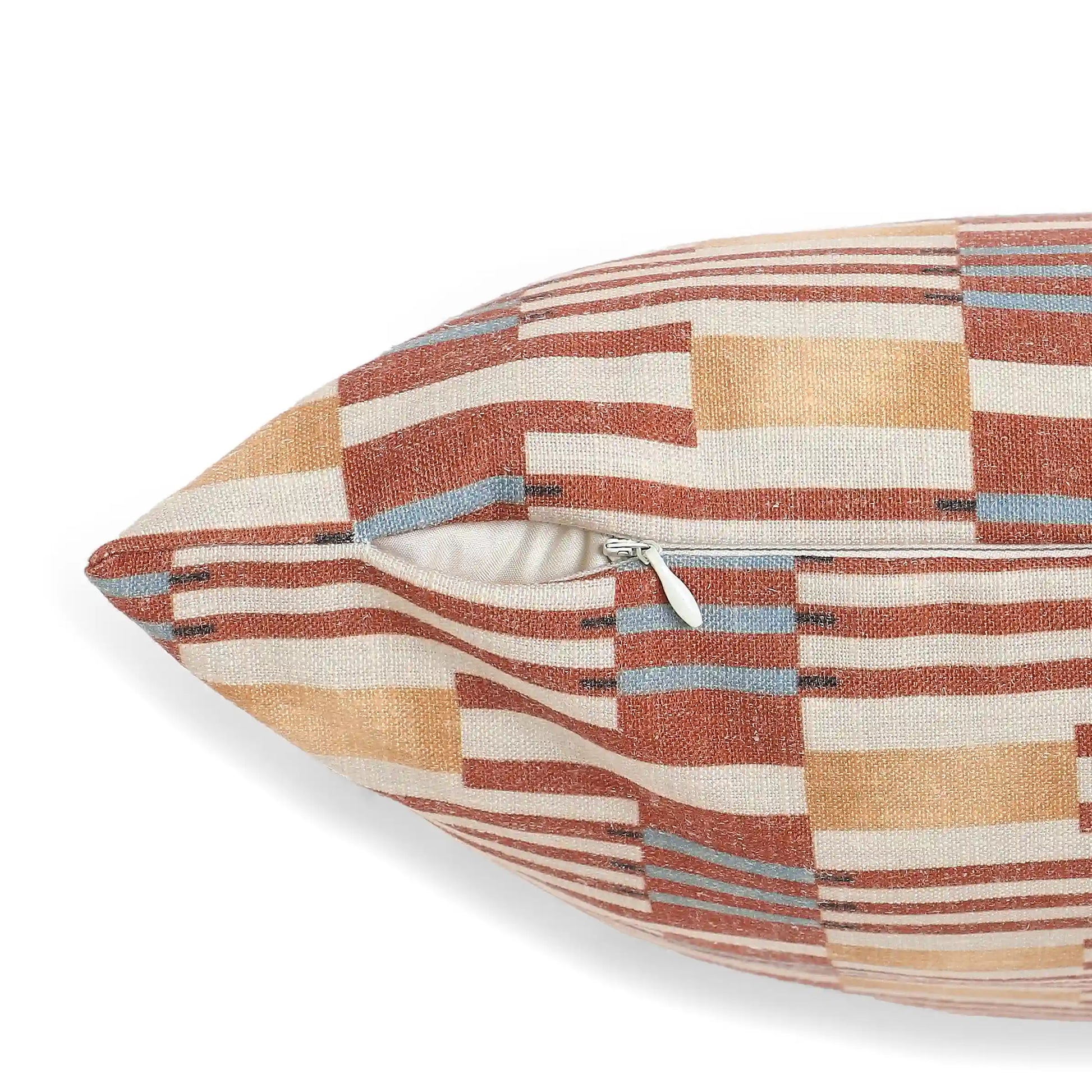 Vissencia Printed Cushion Cover | Crafted Patterns Red / Cushion Cover (51cm x 51cm)