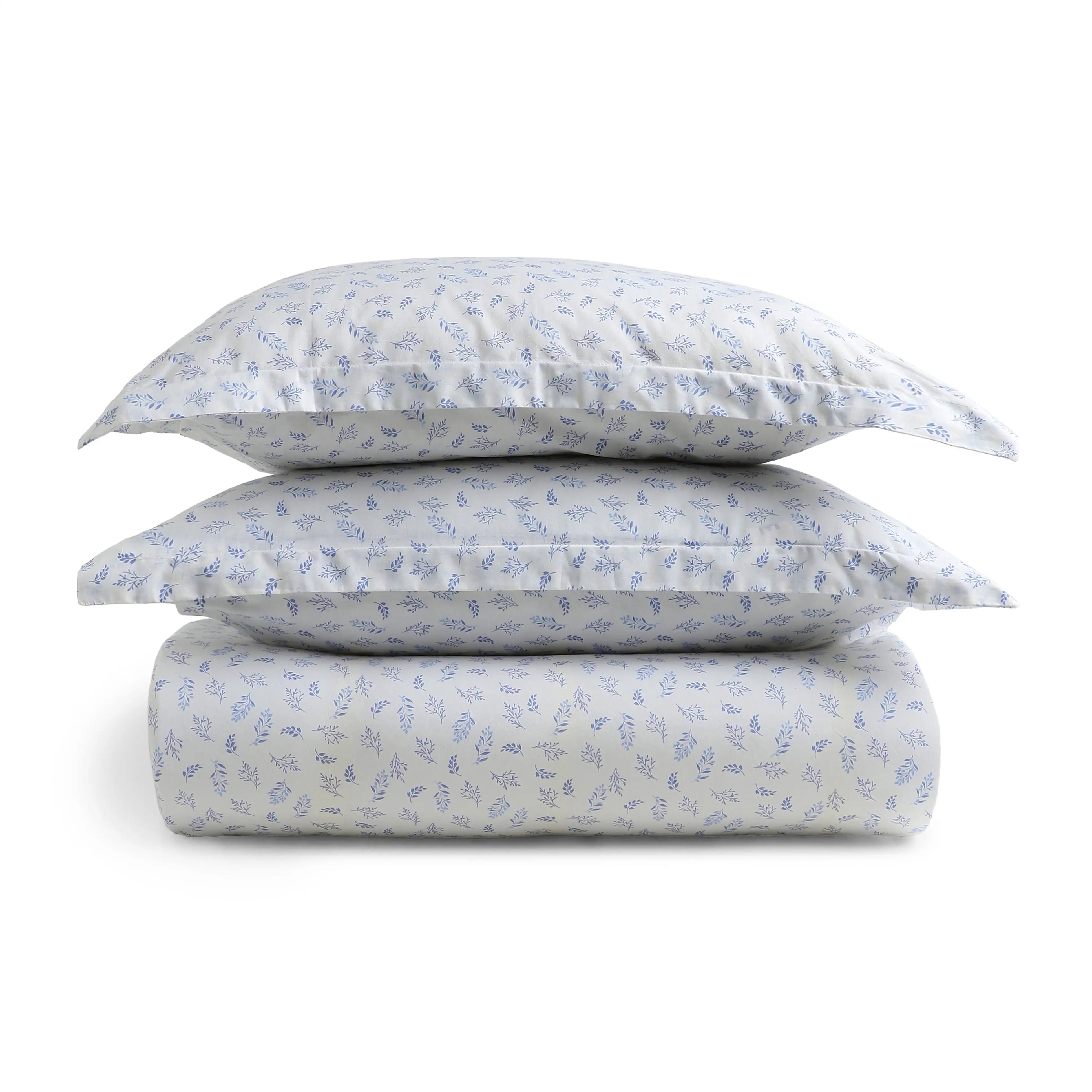 Bloomshire Classic | Everyday Charm Printed Cotton Fitted Sheet Set-Purple Purple / Queen