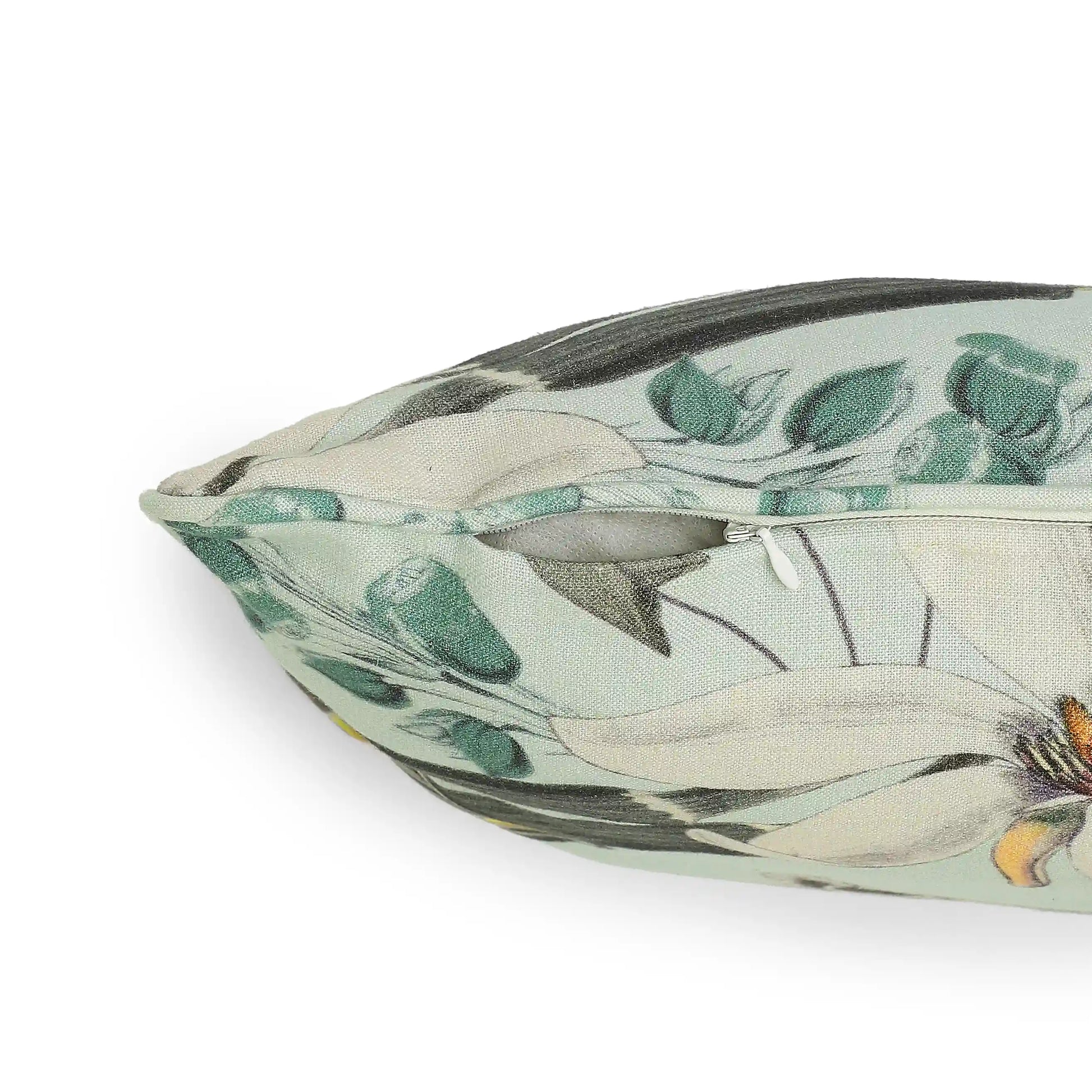 Espricia Printed Cushion Cover | Botanic Hues Sea Glass / Cushion Cover (51cm x 51cm)