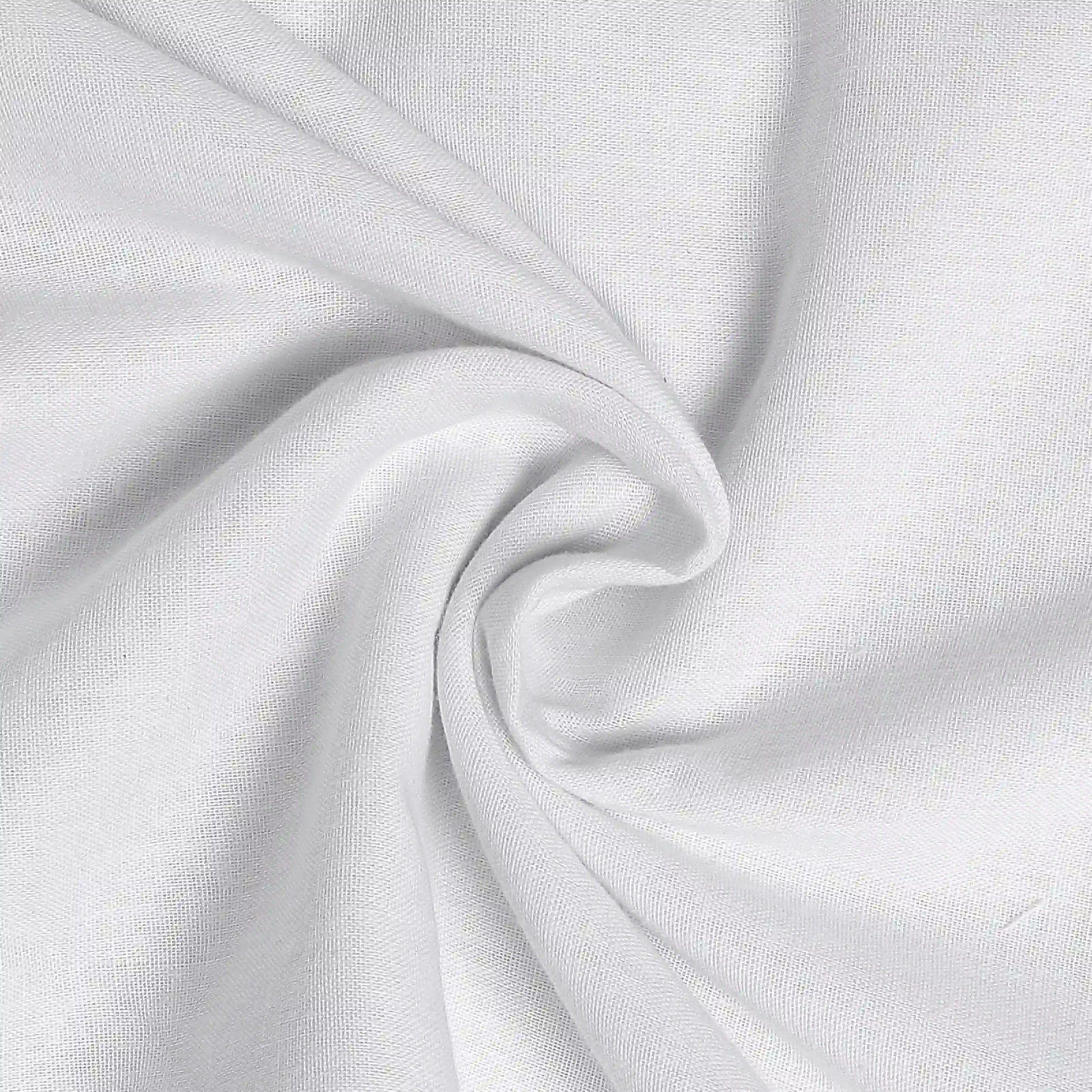 Paleto | Everyday Hues Cotton Solid Dyed Dohar with Super Soft Flannel Layering-White White / Single
