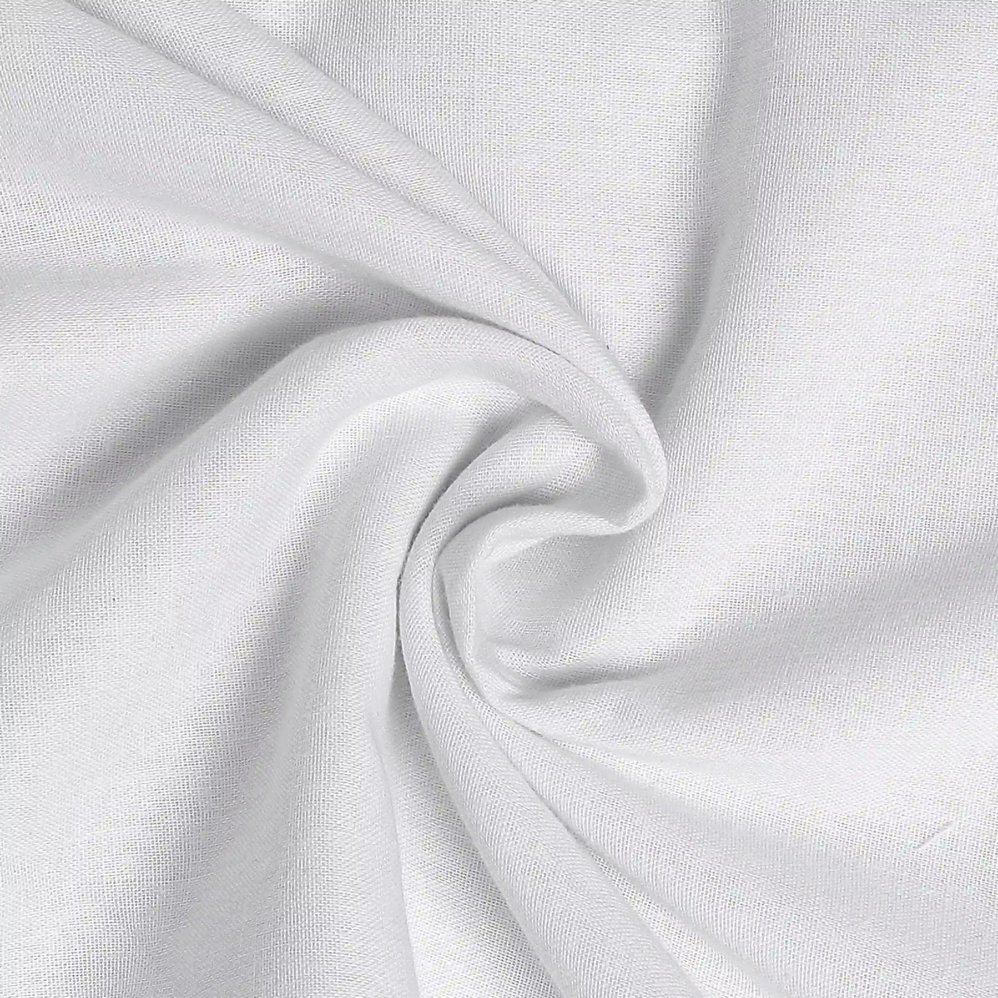 Paleto | Everyday Hues Cotton Solid Dyed Dohar with Super Soft Flannel Layering-White White / Single