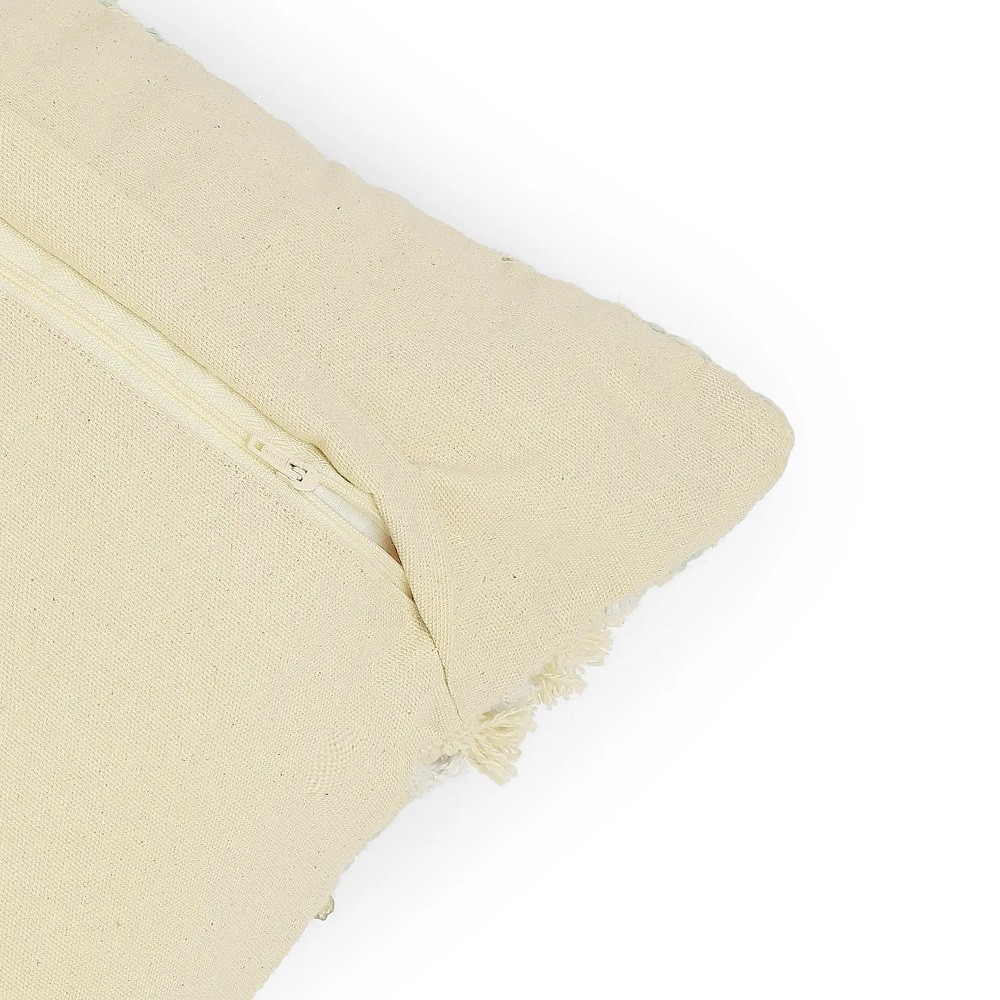 Vissencia 100% Cotton Woven Cushion Cover | Earthy Hues Moonlit Sand / Cushion Cover (51cm x 51cm)