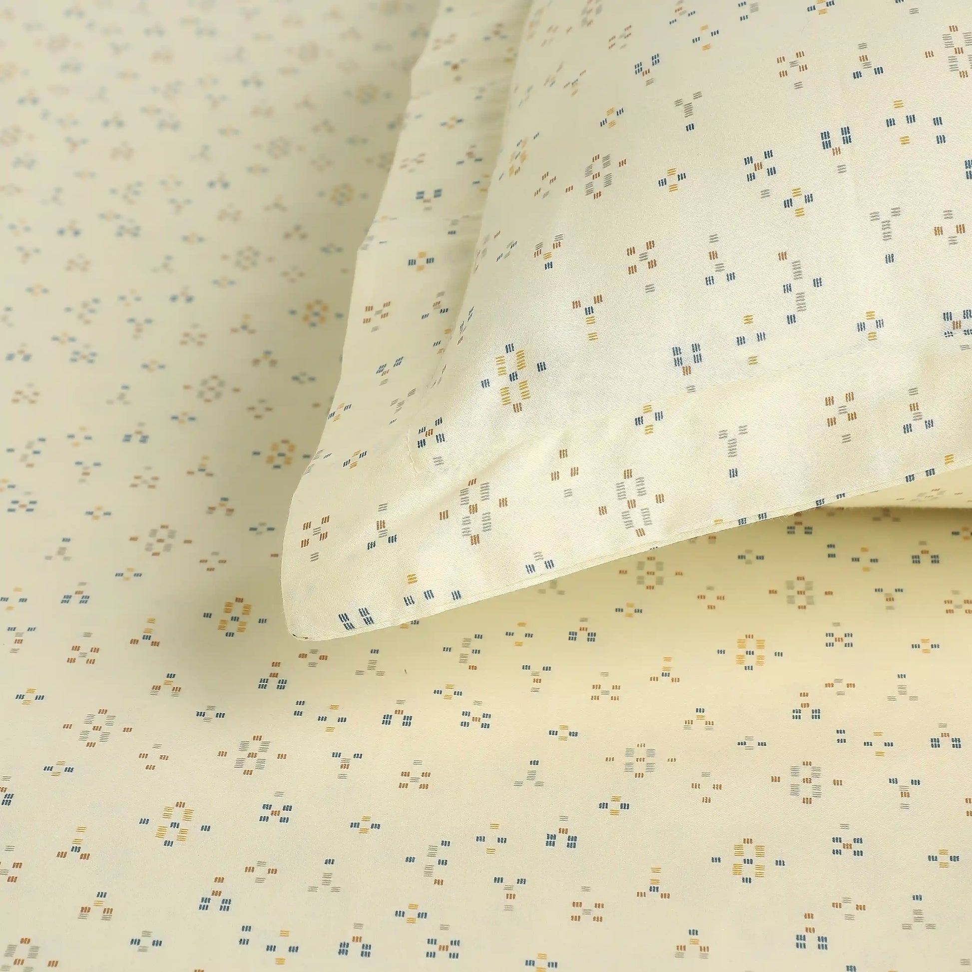 Yutori 100% Cotton Super King Bedsheet Set Multicolour / Super King