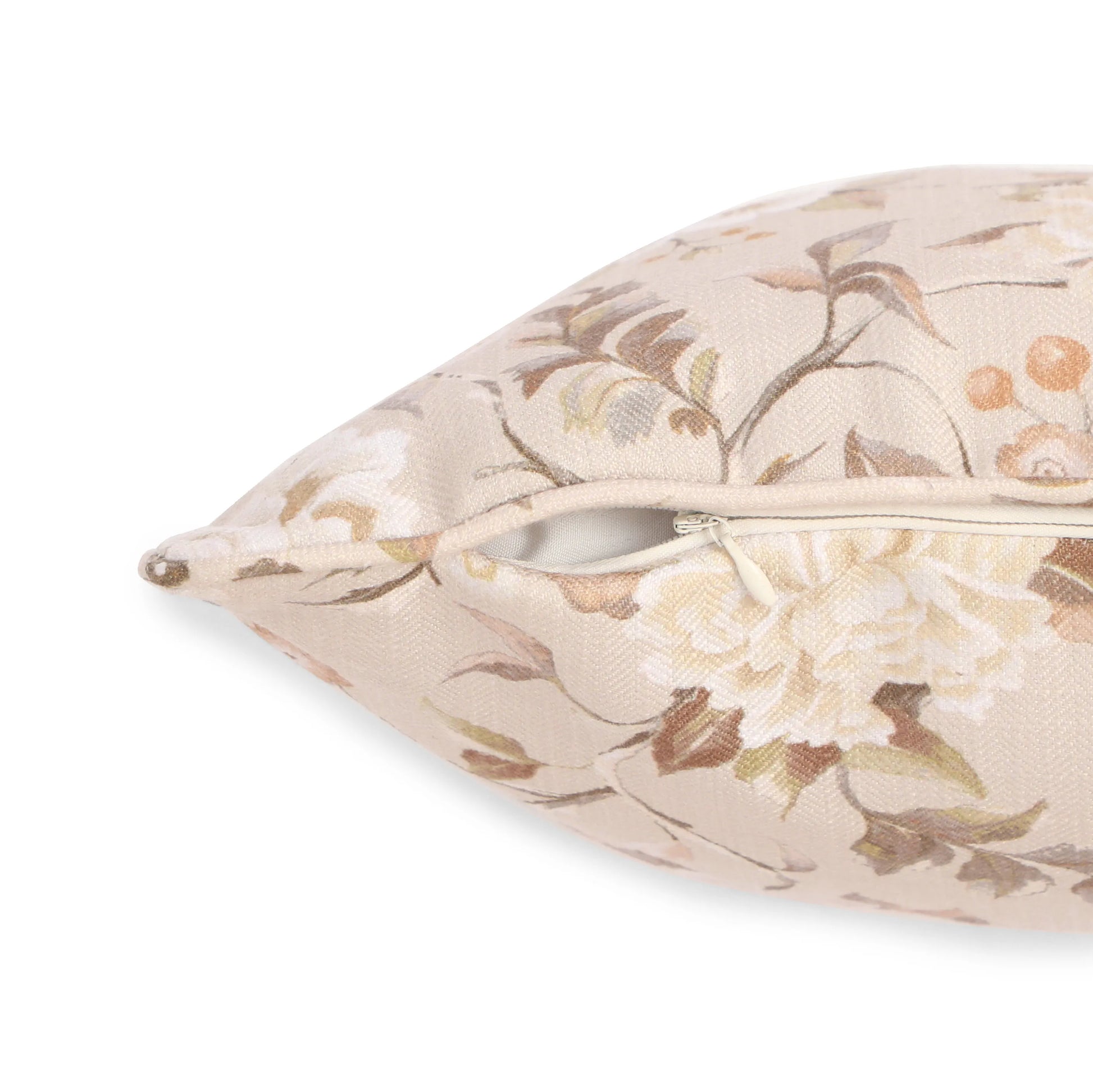 Espricia Printed Cushion Cover | Gardenia Vintage Sepia / Cushion Cover (41cm x 41cm)