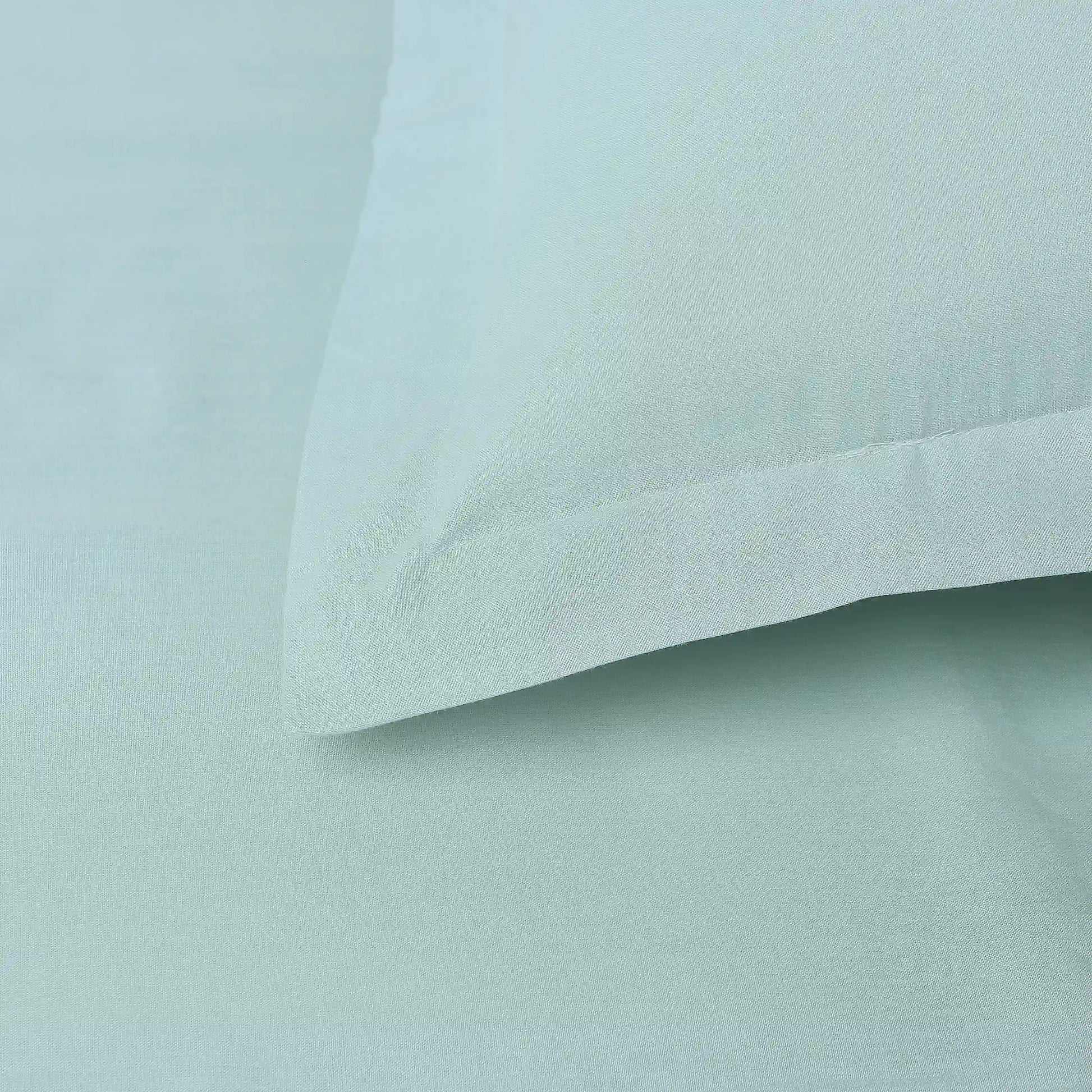 Paleto | Everyday Hues Solid Dyed Cotton Bedsheet Set-Blue Sky Blue Sky / Single