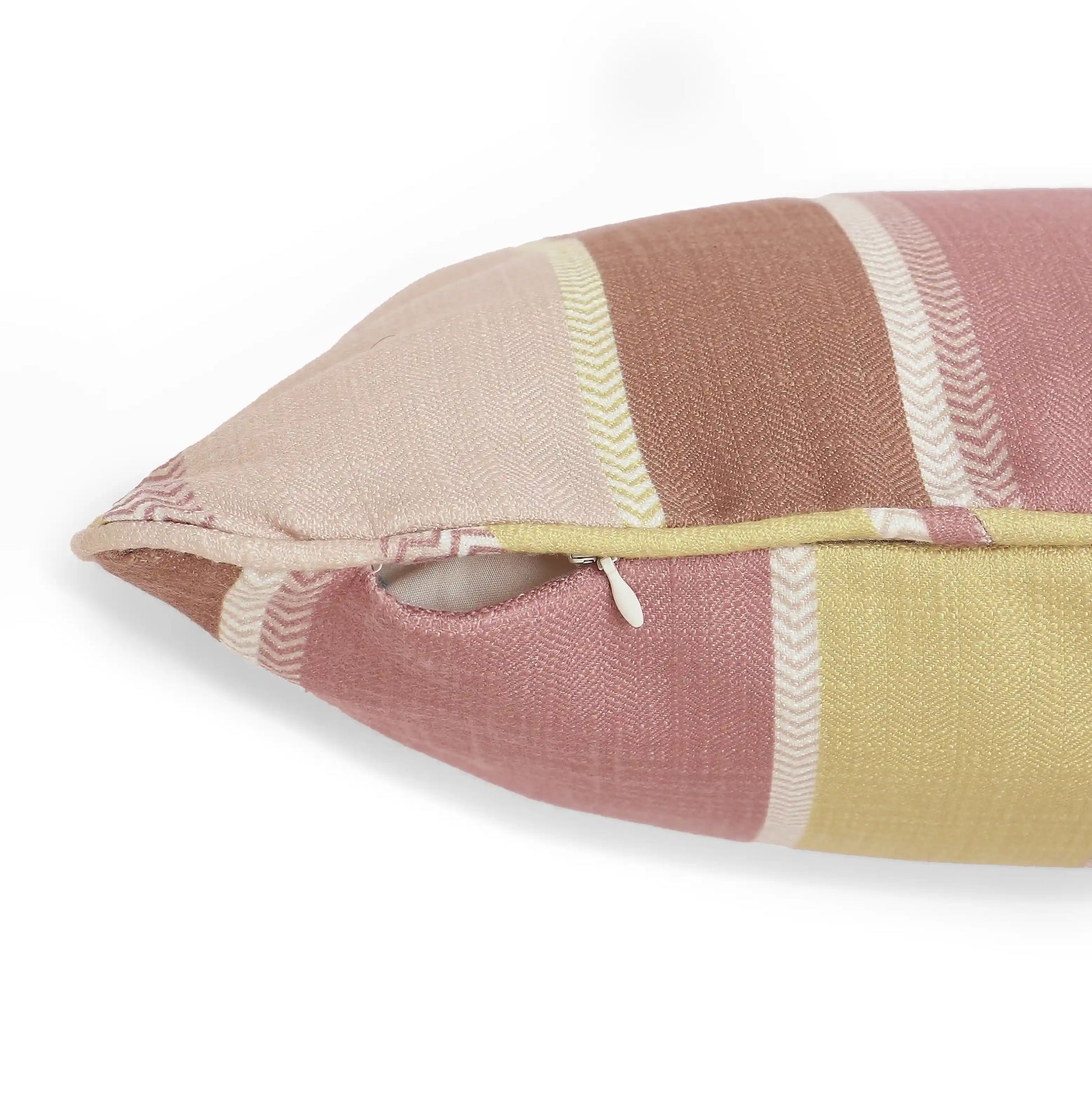 Espricia Printed Cushion Cover | Stripe Story Forest Umber / Cushion Cover (51cm x 51cm)