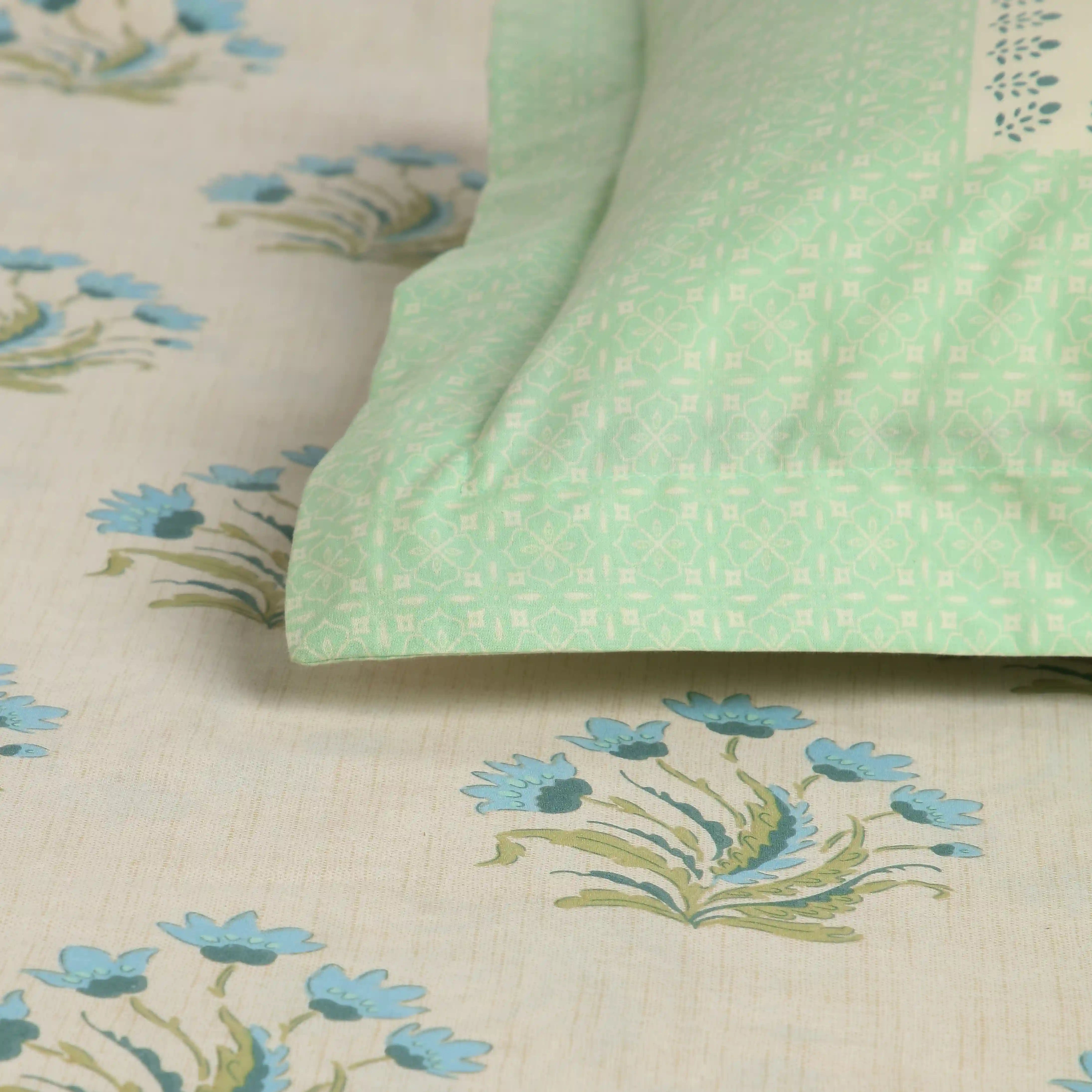 Chippa Lane 100% Cotton Bedsheet Set Indian Sage / Double