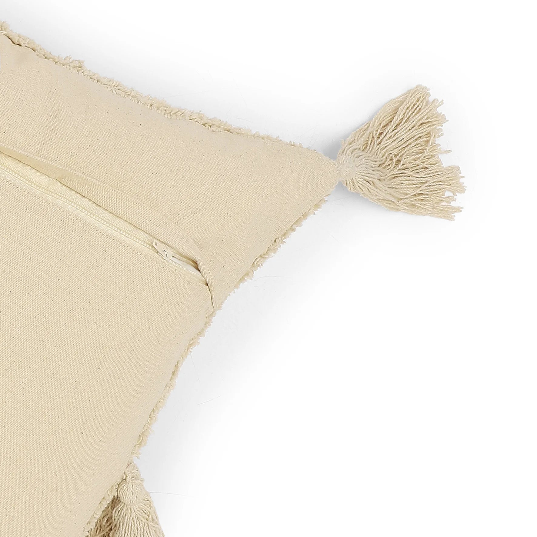 Vissencia 100% Cotton Tufted Cushion Cover | Pattern Play Vanilla Sky / Cushion Cover (51cm x 51cm)