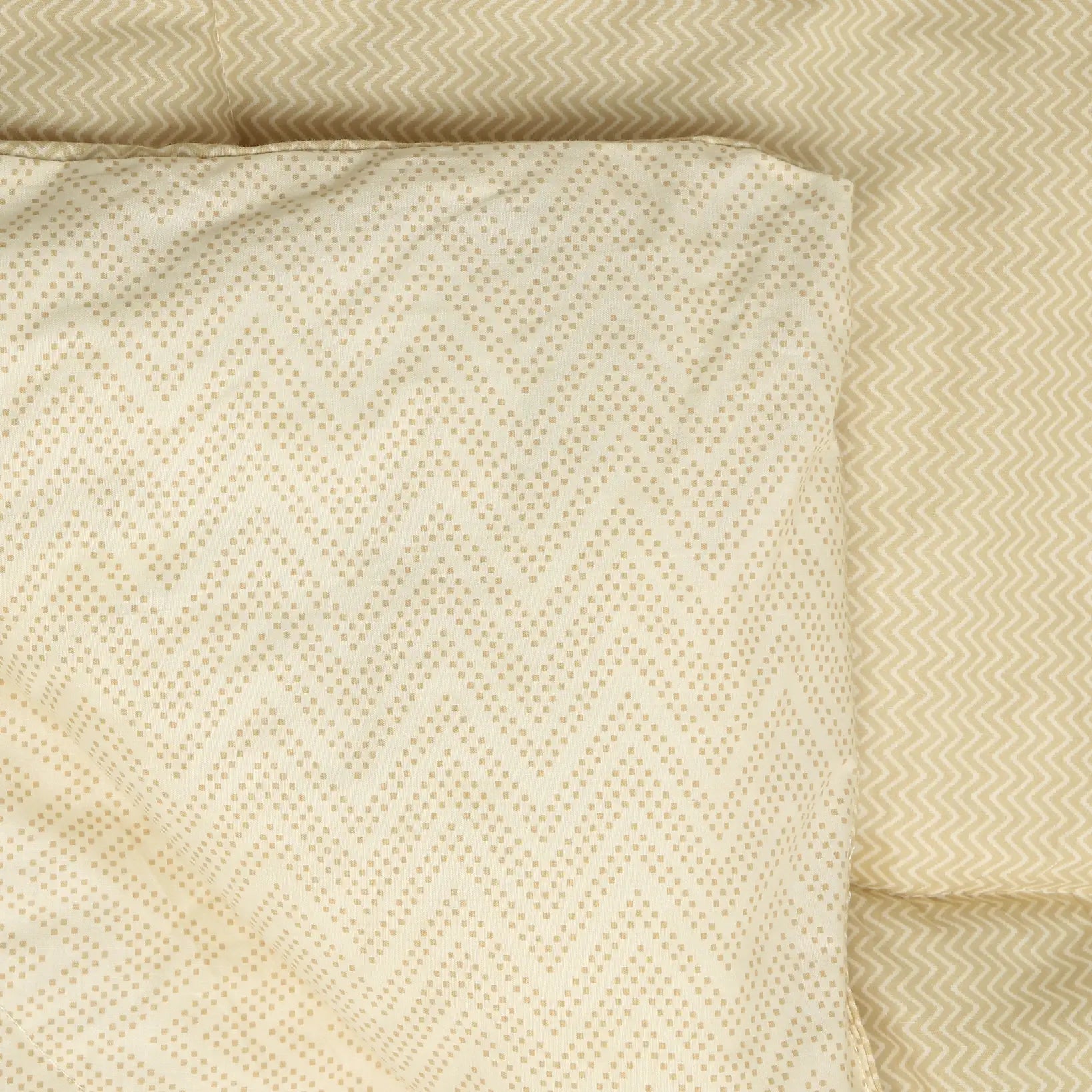 Threadscapes Printed Comforter-120gsm-Beige Beige / Double