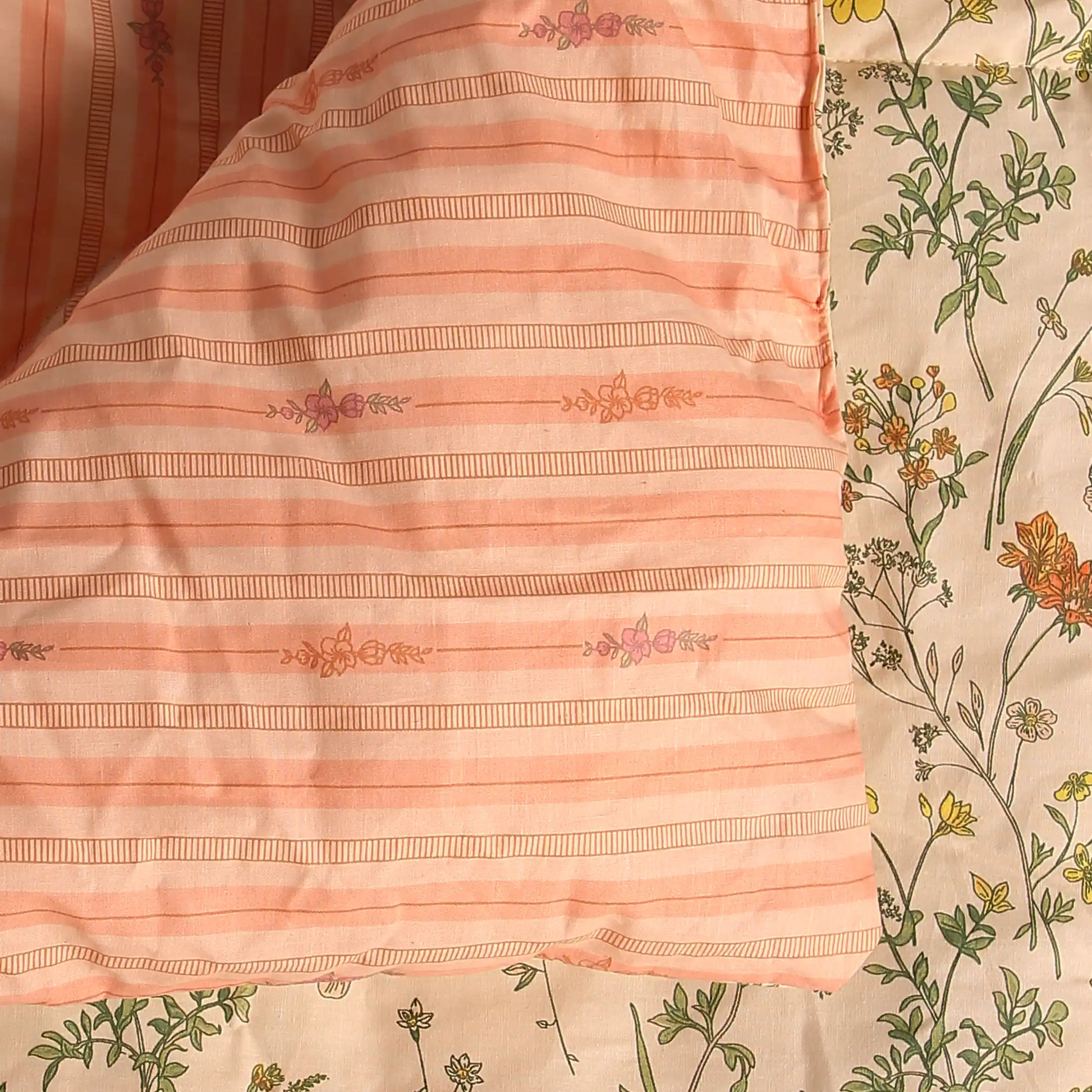 Bloomshire Luxe Printed Comforter-120gsm-Mustard Mustard / Double