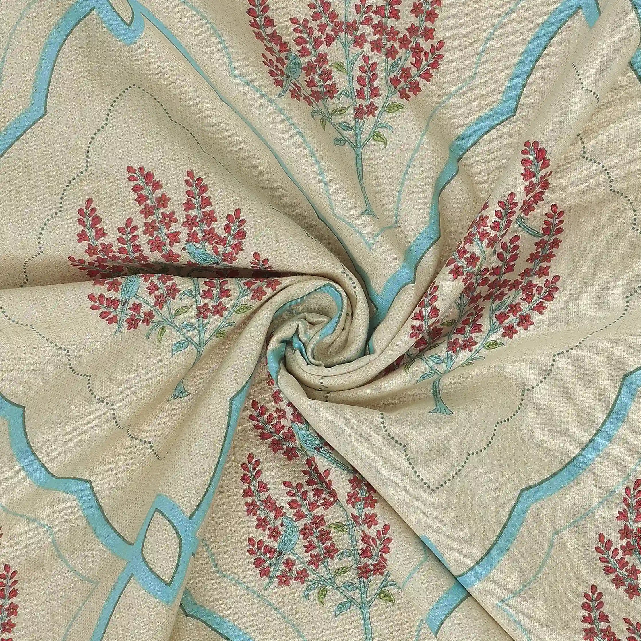 Chippa Lane | Contemporary Indian Print Design Reversible Dohar with Super Soft Flannel Layering-Sage Bloom Sage Bloom / Single