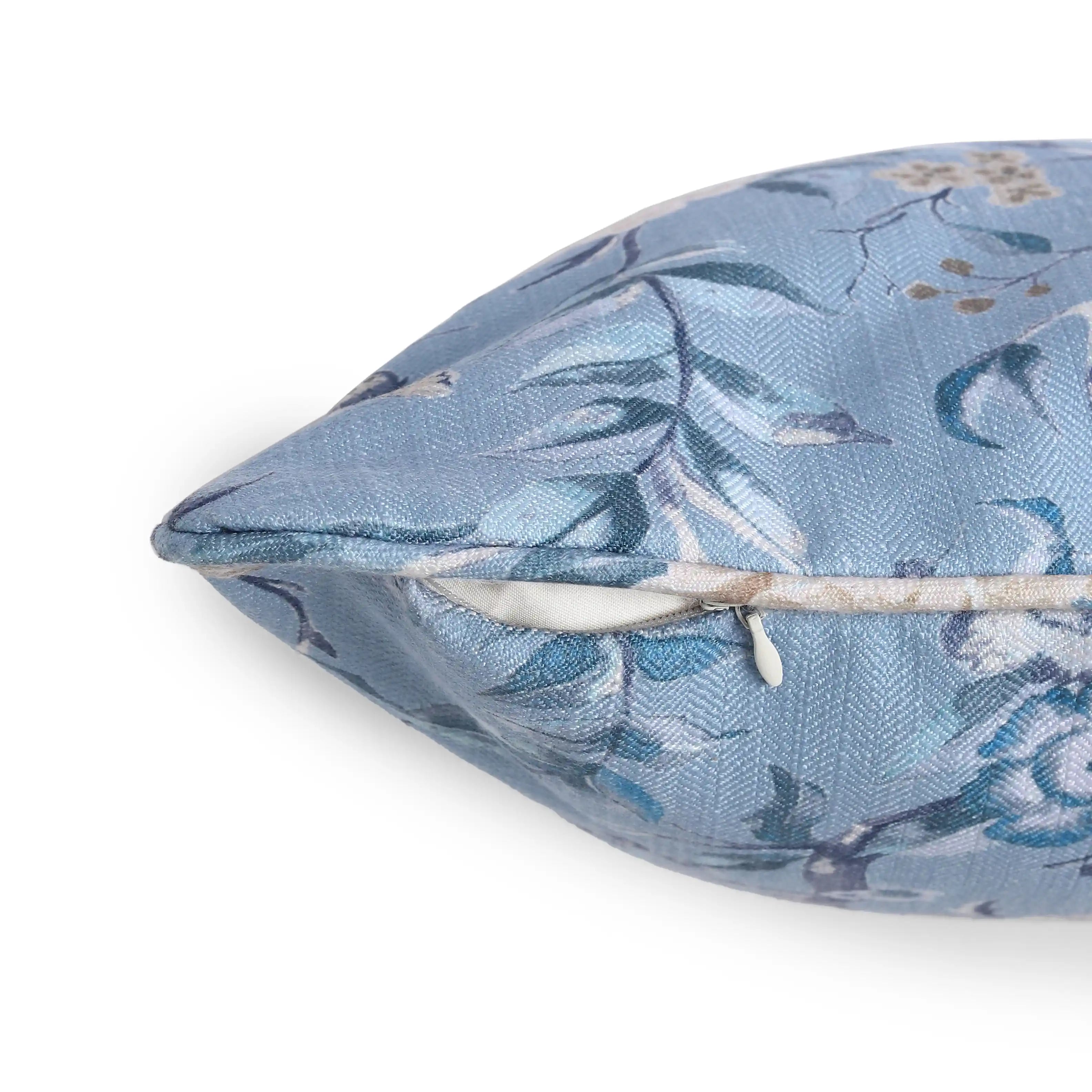 Espricia Printed Cushion Cover | Gardenia Azure / Cushion Cover (51cm x 51cm)