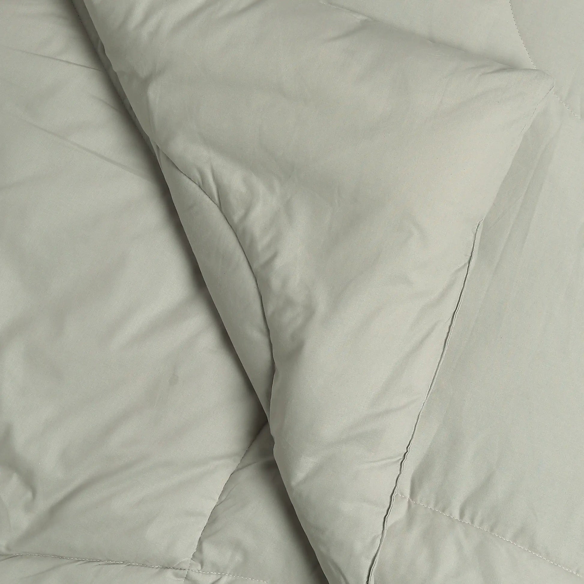 Paleto | Everyday Hues Cotton Solid Dyed 240GSM Comforter for Extra Warmth-Silver Silver / Double