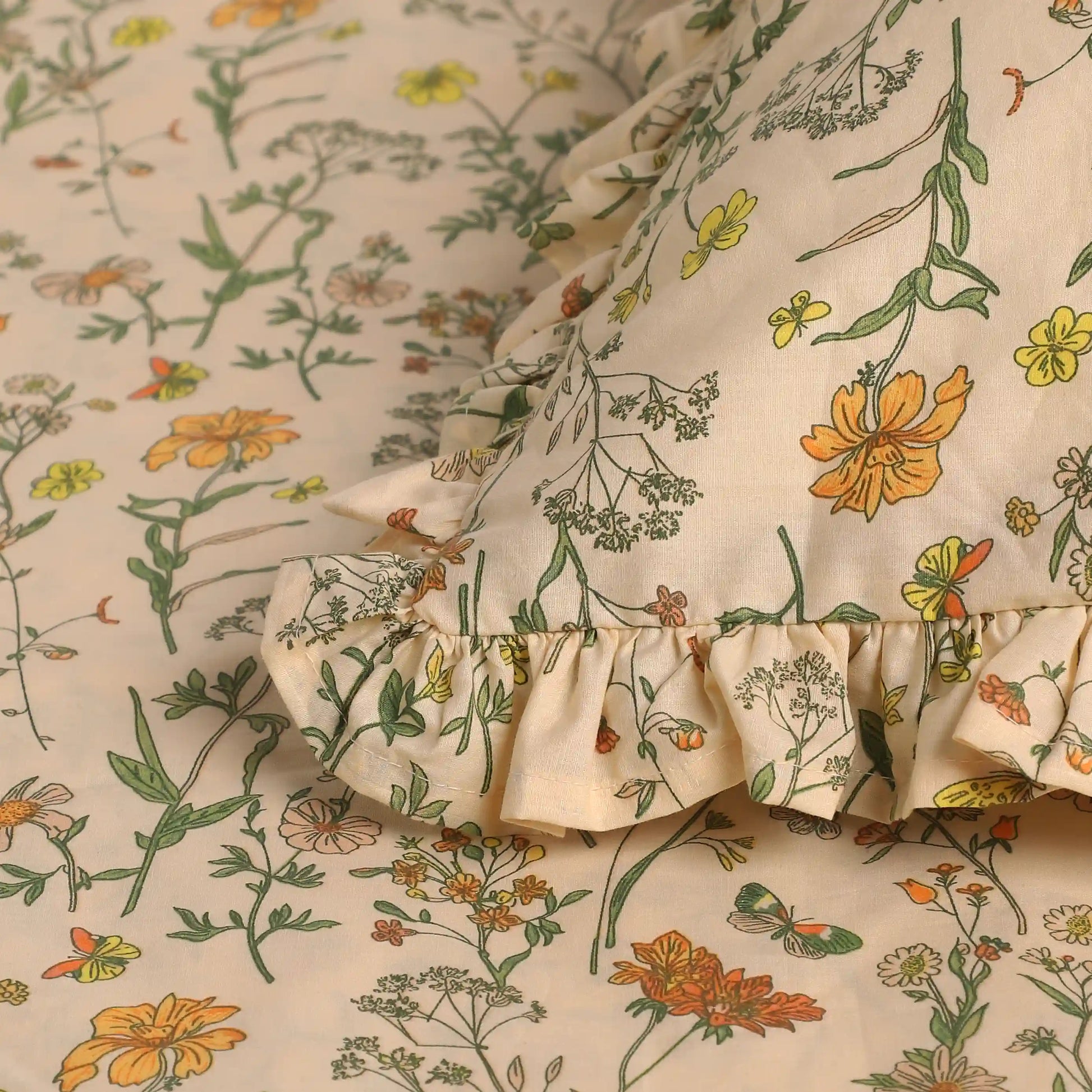 Bloomshire Luxe 100% Cotton Bedsheet Set Mustard / Super King