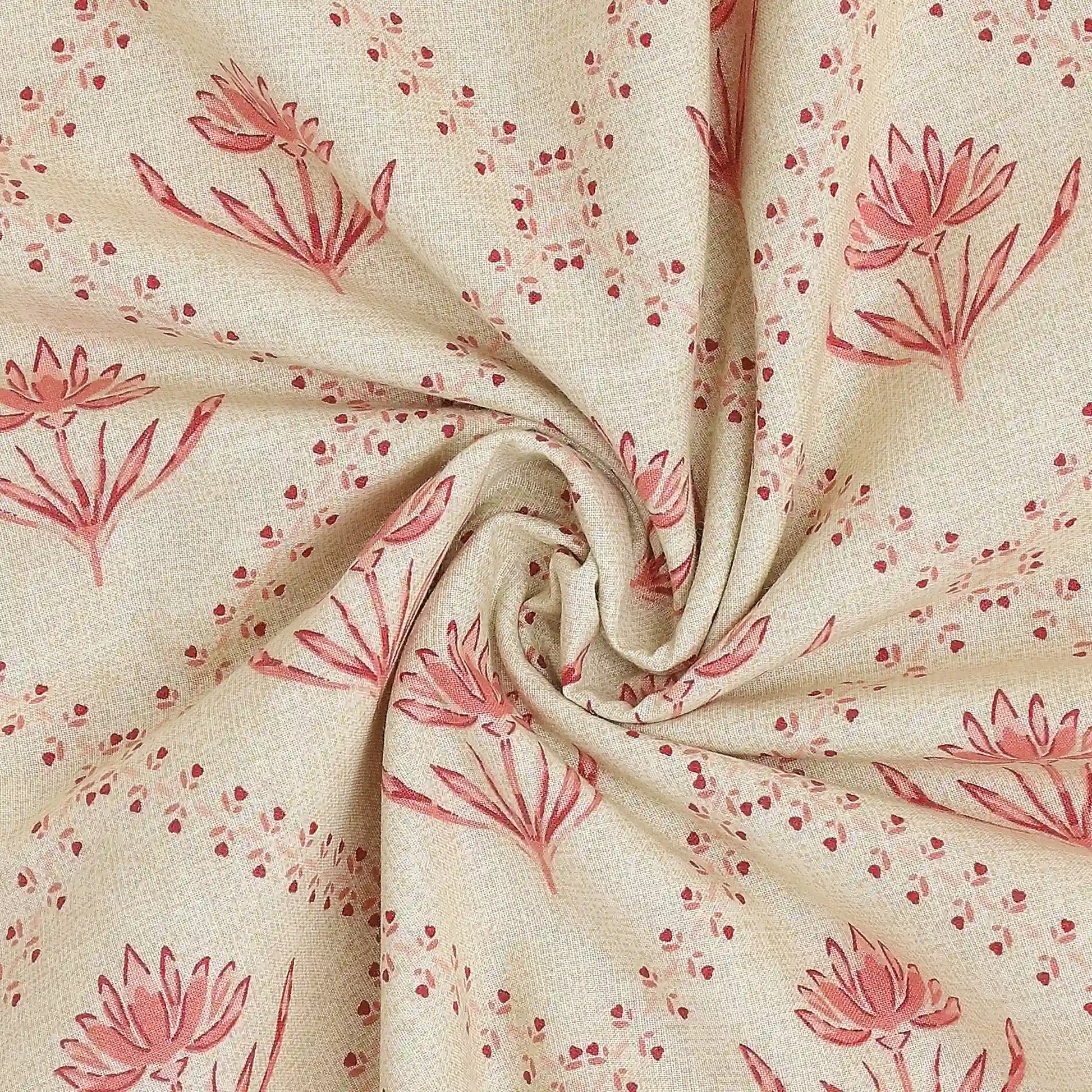 Chippa Lane | Contemporary Indian Print Design Reversible Dohar with Super Soft Flannel Layering-Red Red / Single