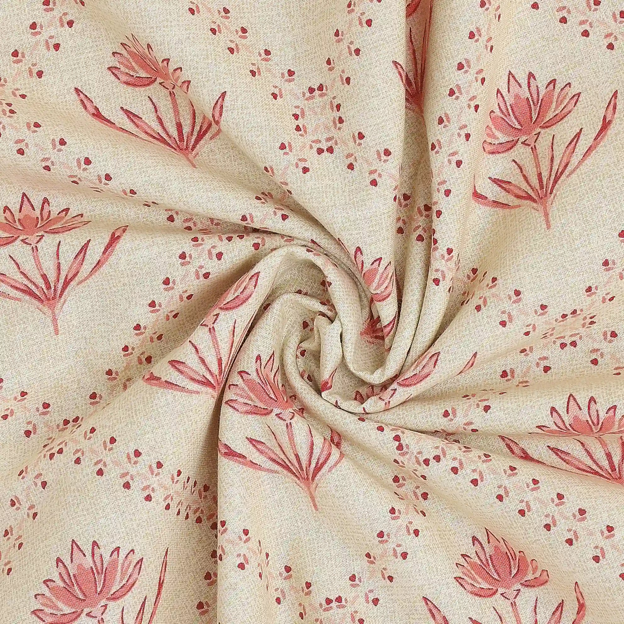 Chippa Lane | Contemporary Indian Print Design Reversible Dohar with Super Soft Flannel Layering-Red Red / Single