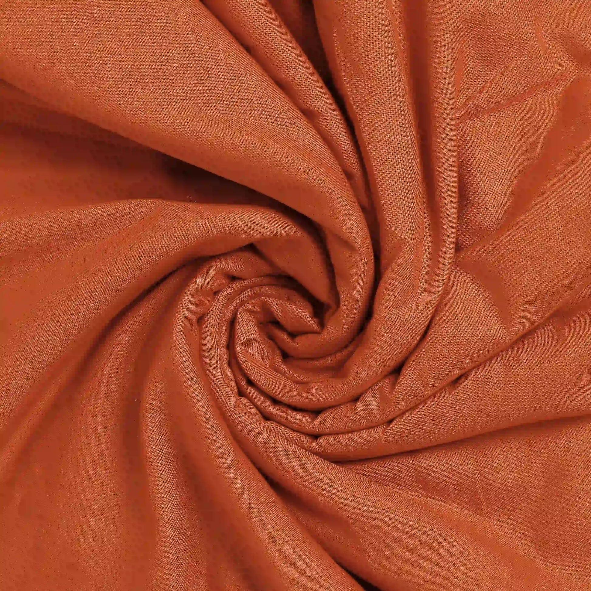 Paleto | Everyday Hues Cotton Solid Dyed Dohar with Super Soft Flannel Layering-Rust Rust / Single