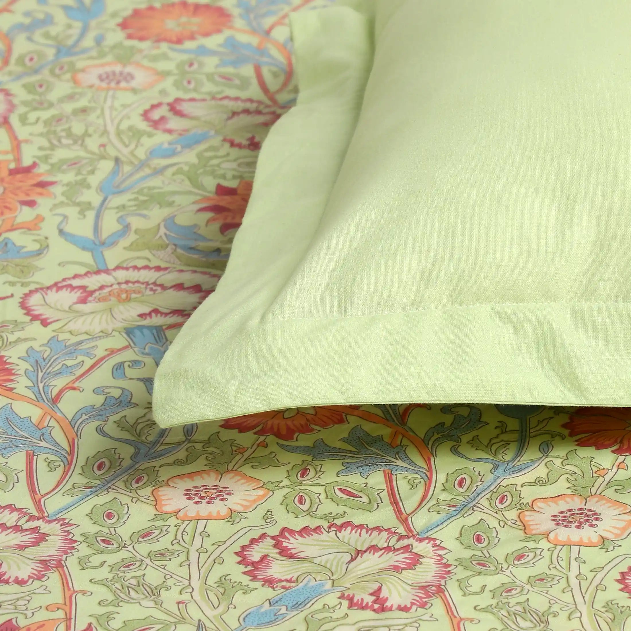Chippa Lane 100% Cotton Bedsheet Set Green / Single