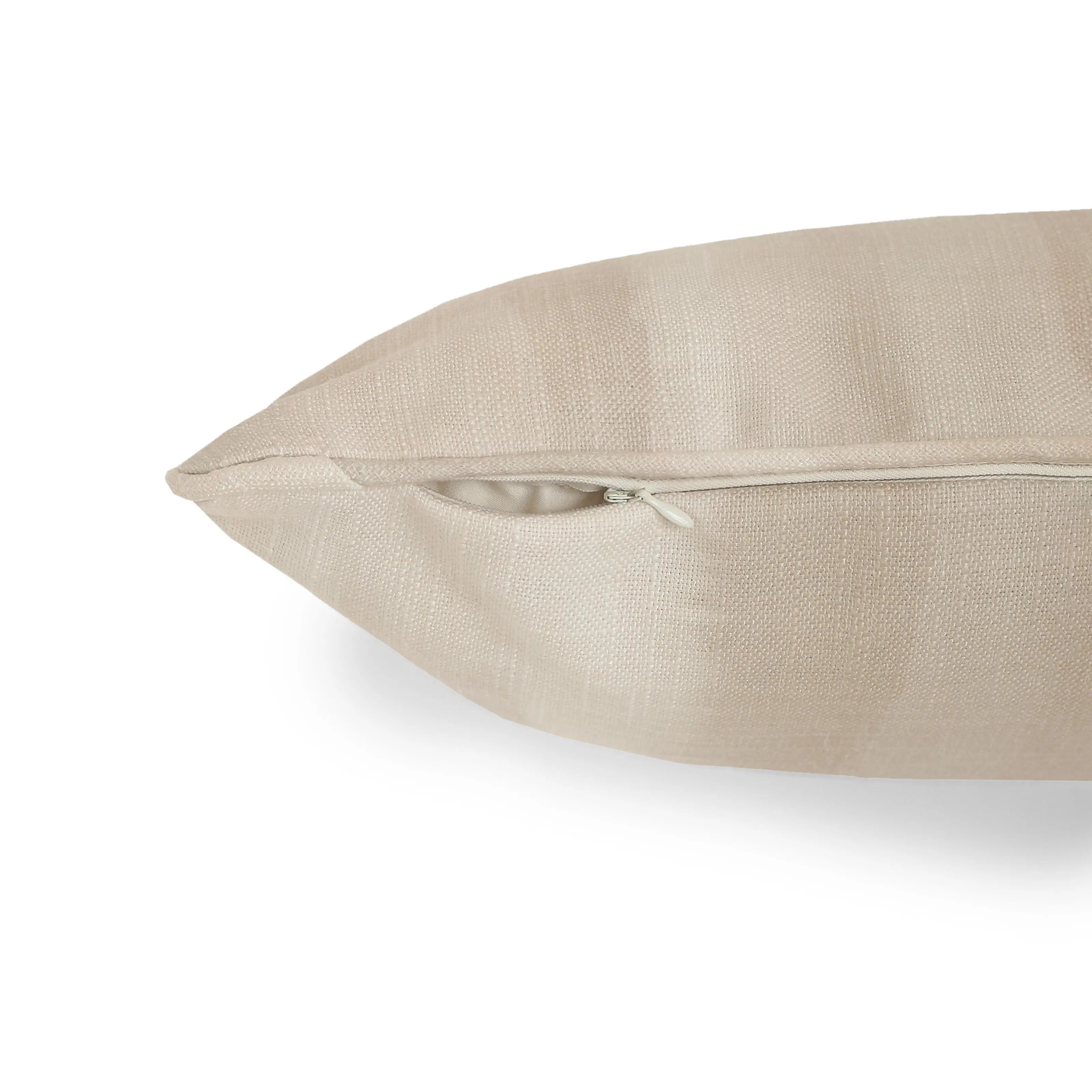 Espricia Printed Cushion Cover | Ethereal Waves Light Beige / Cushion Cover (51cm x 51cm)