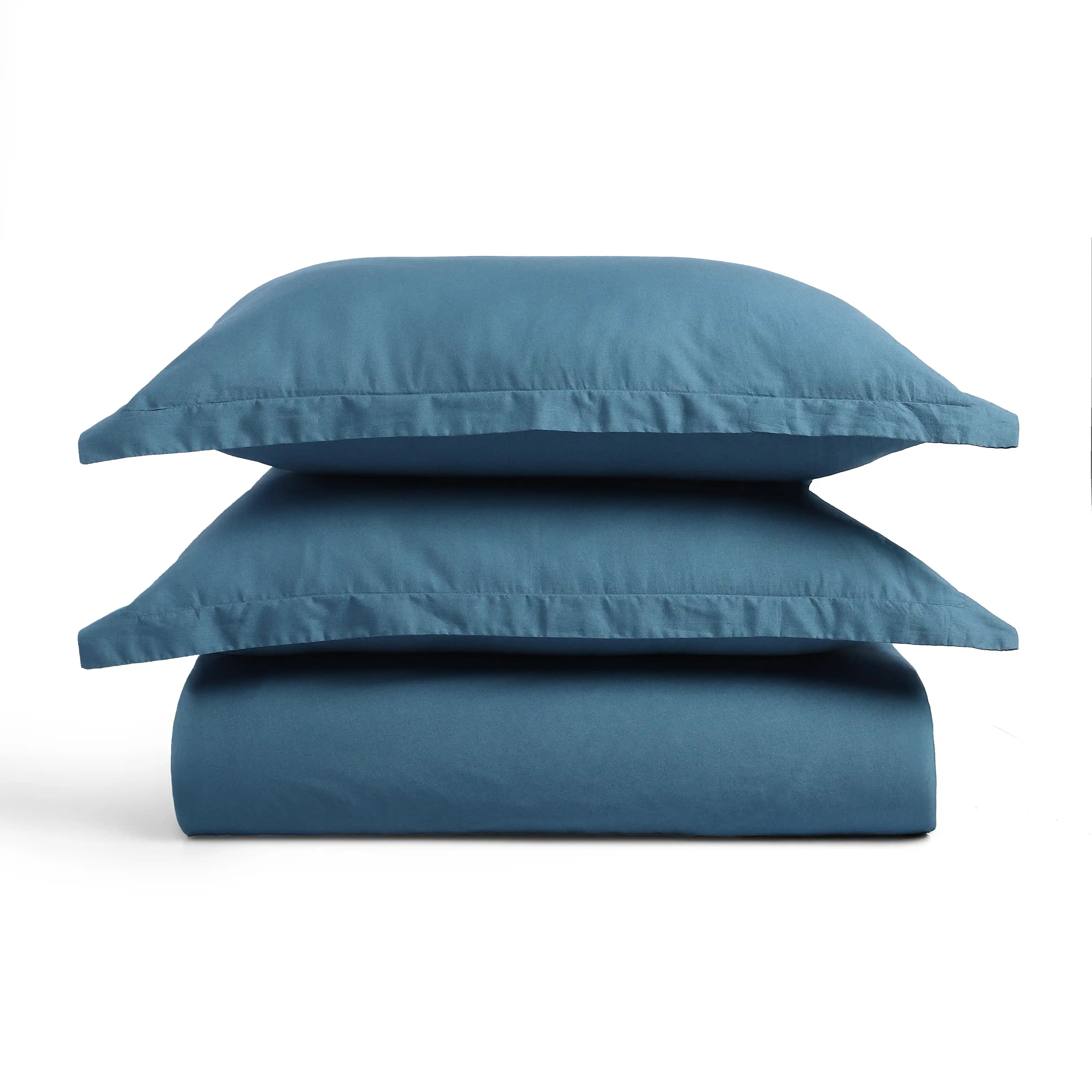 Paleto | Everyday Hues Solid Dyed Cotton Fitted Sheet Set-Mineral Mineral / King
