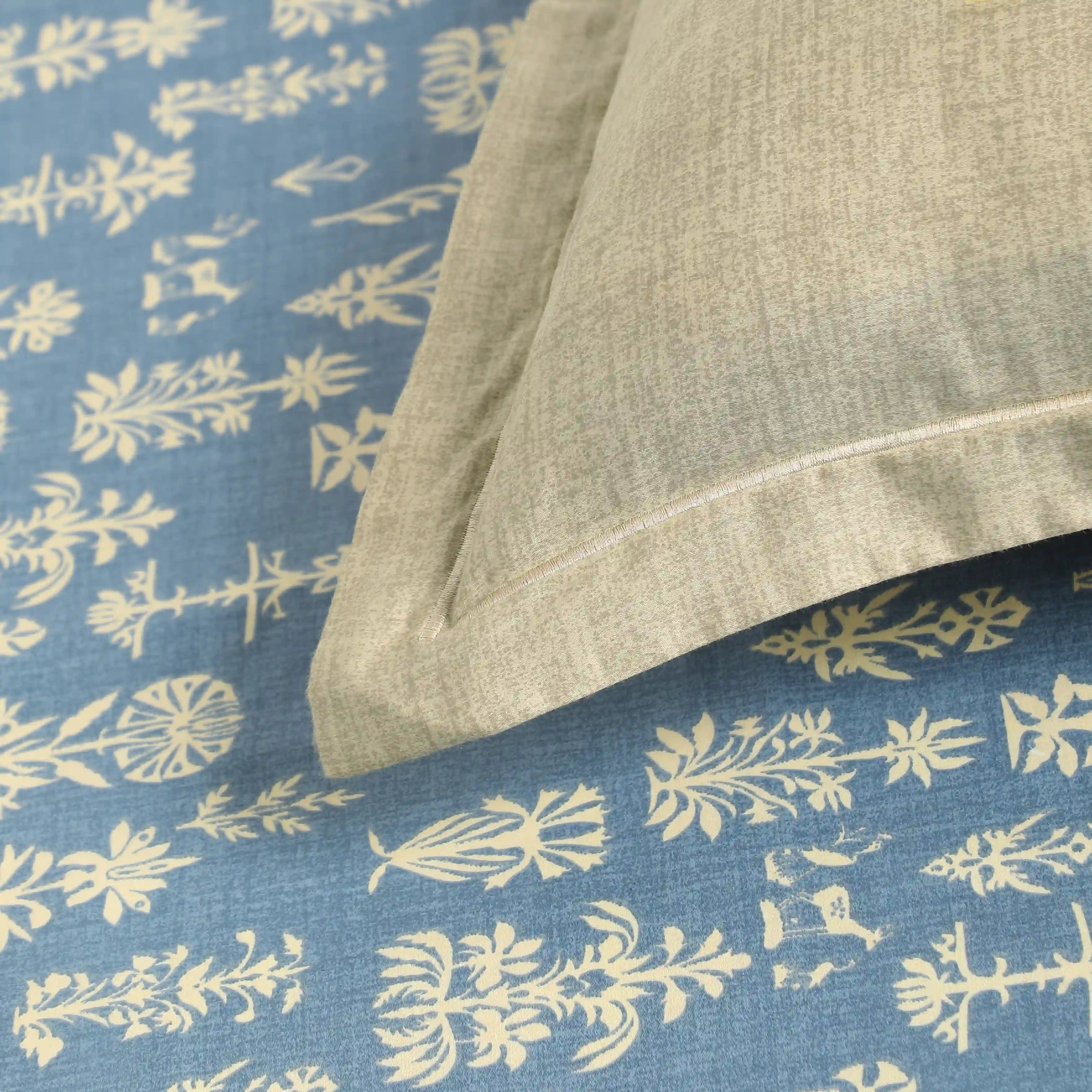 Fergana 100% Cotton Super King Bedsheet Set Dark Blue / Super King