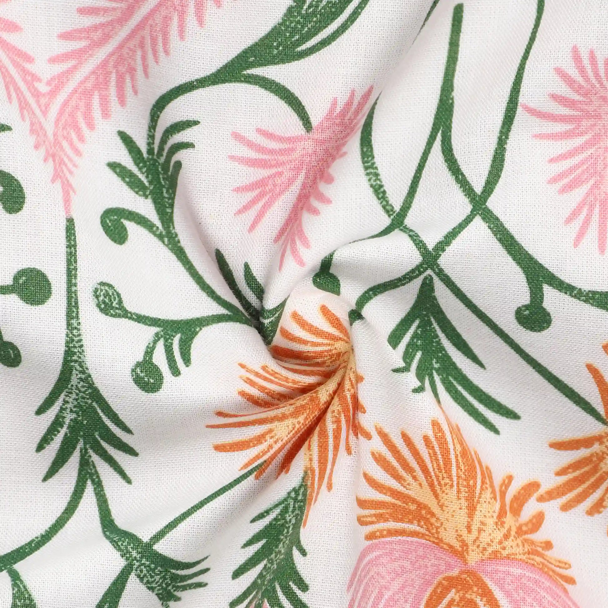 Bloomshire Classic | Everyday Charm Printed Reversible Dohar with Super Soft Flannel Layering-Salmon Salmon / Single