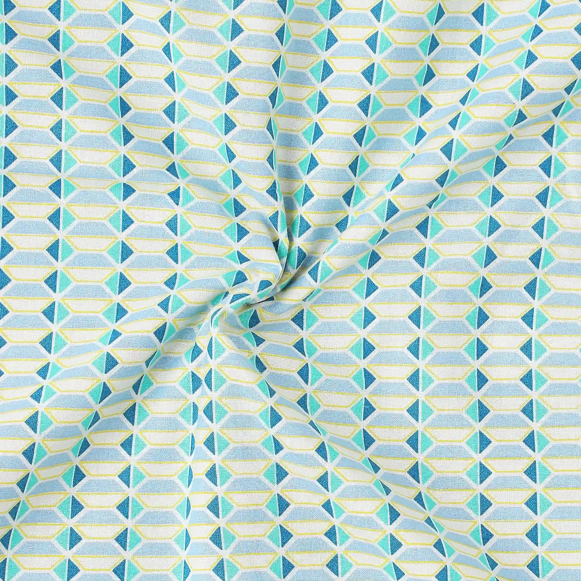 Mishella Printed Kaleido Teal Dohar Kaleido Teal / Single