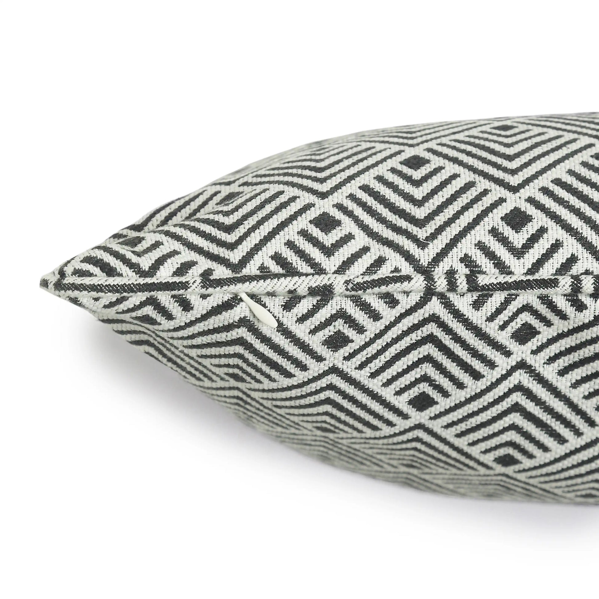 Espricia Woven Cushion Cover | Monochrome Threads Black / Cushion Cover (51cm x 51cm)