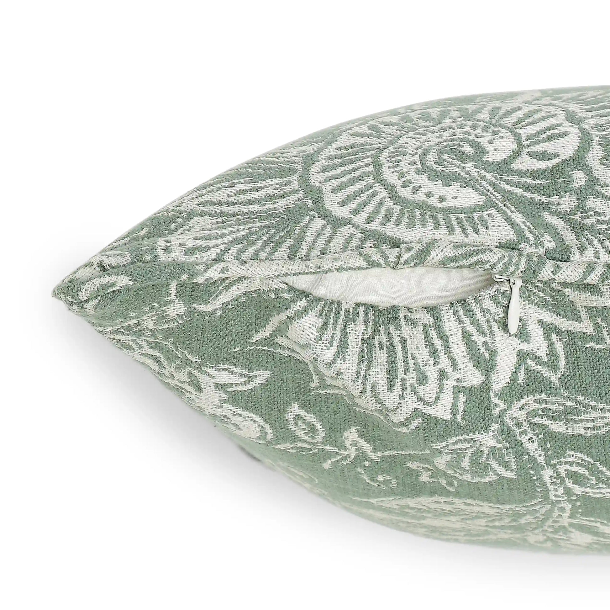 Vissencia Printed Cushion Cover | Blooming Chintz Forest Green / Cushion Cover (51cm x 51cm)