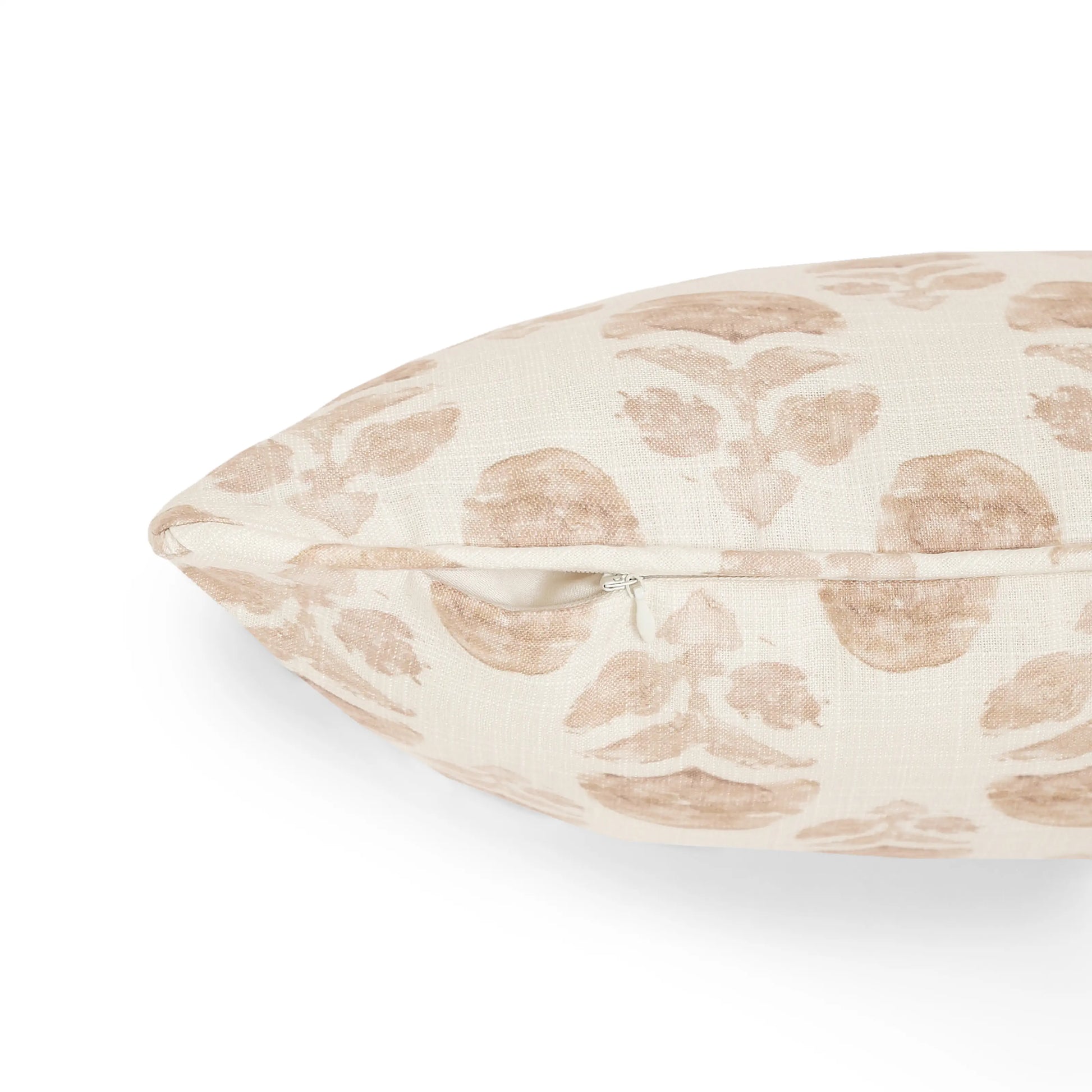 Espricia Printed Cushion Cover | Jaipuri Tales Warm Oat / Cushion Cover (51cm x 51cm)