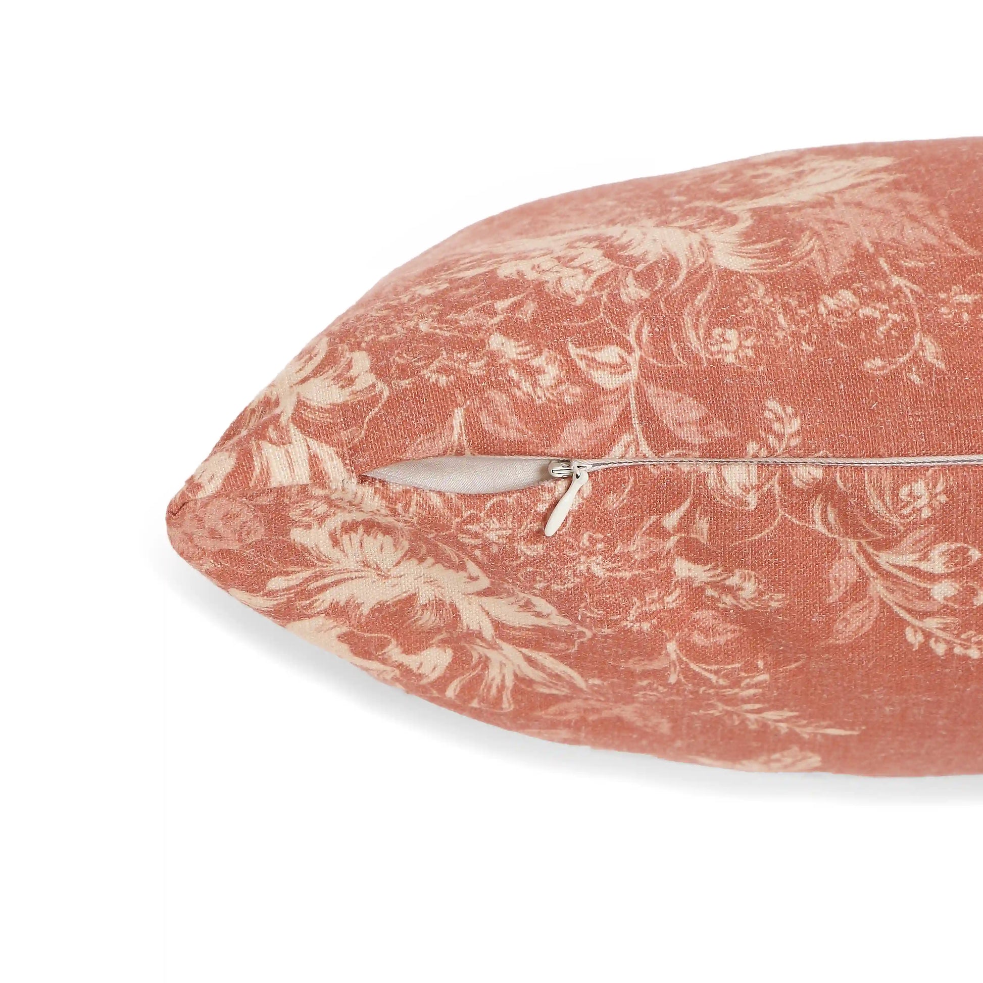 Vissencia Printed Cushion Cover | Blossoms Autumn Rust / Cushion Cover (51cm x 51cm)