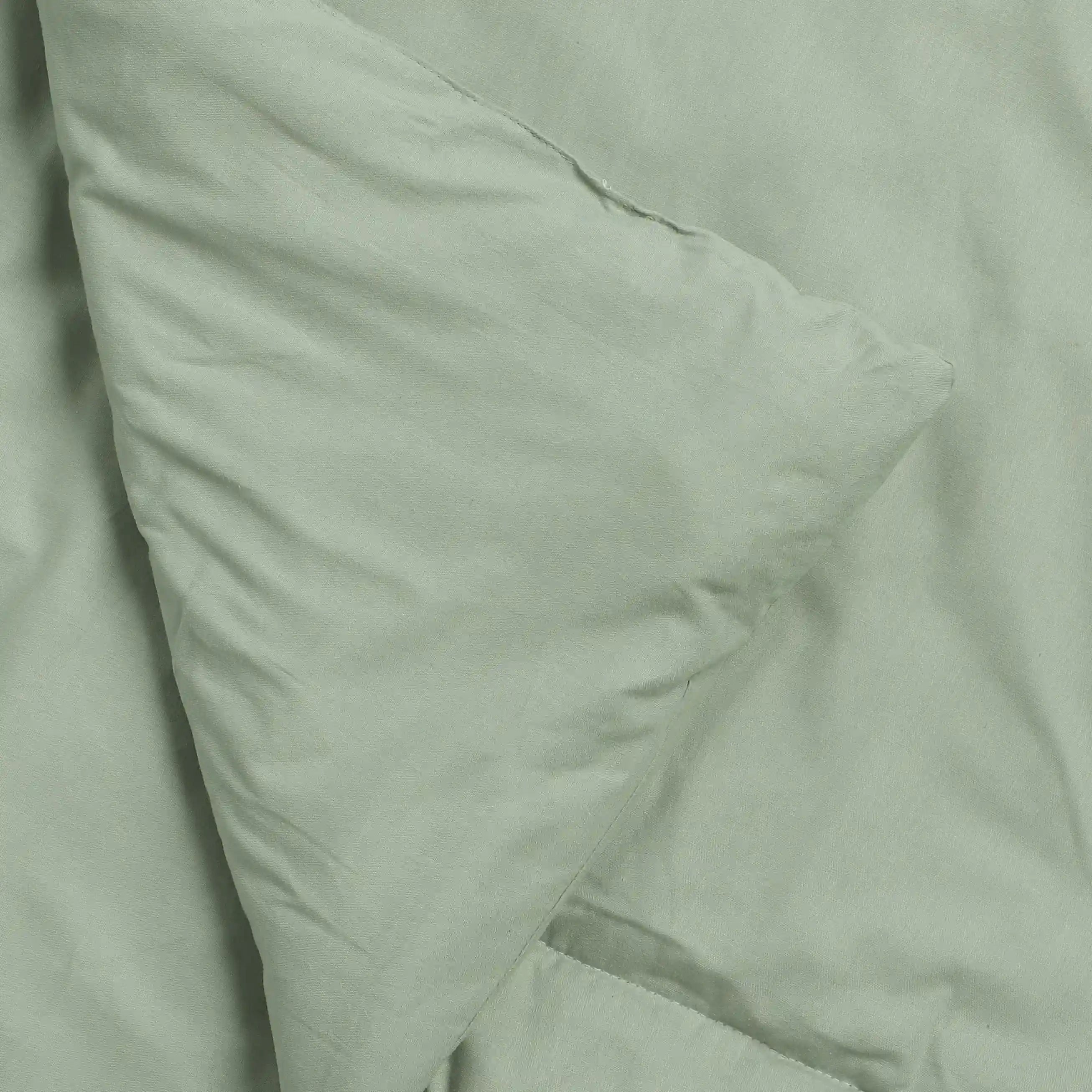 Paleto | Everyday Hues Cotton Solid Dyed 120GSM Comforter-Green Sage Green Sage / Double