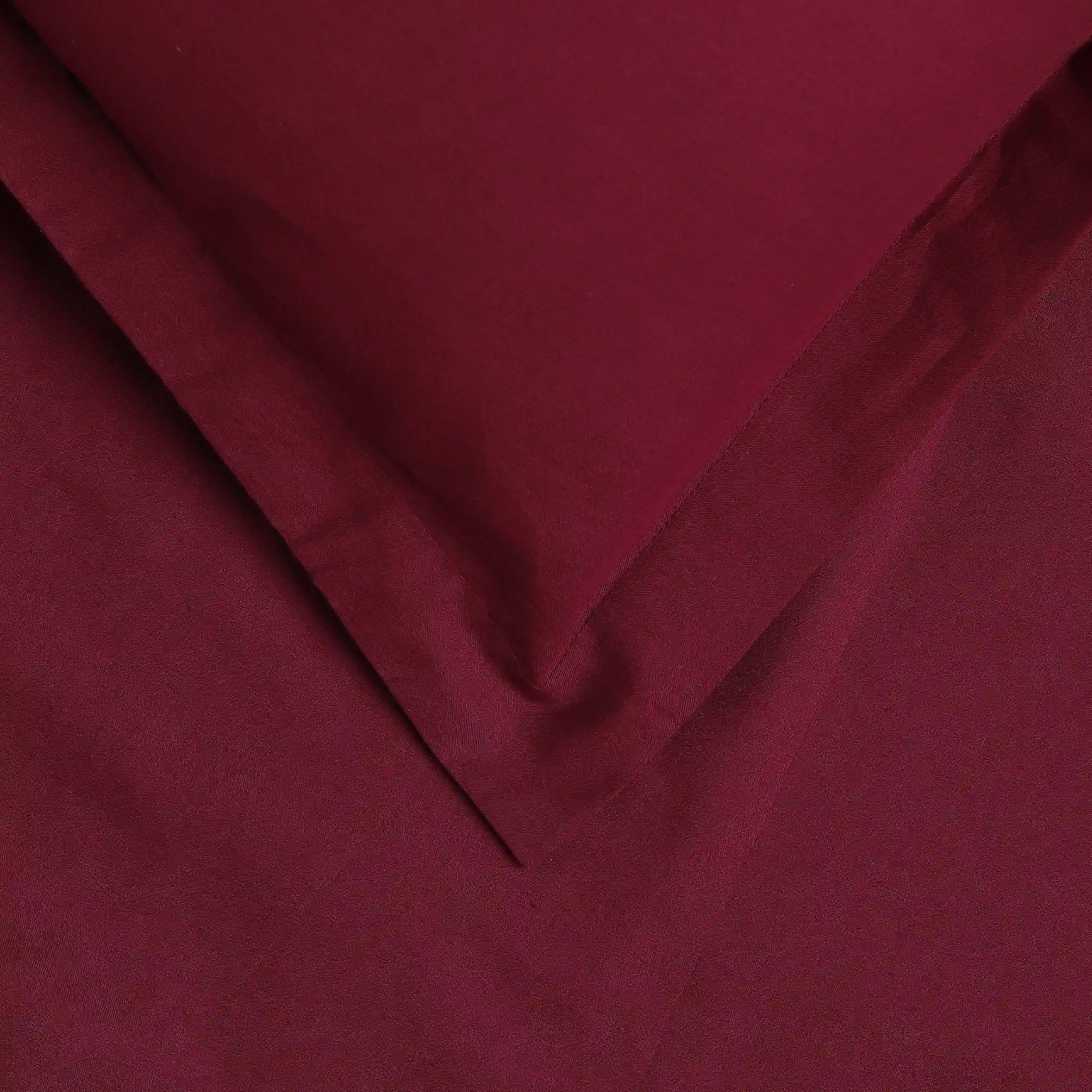 Paleto | Everyday Hues Solid Dyed Cotton Bedsheet Set-Windsor Wine Windsor Wine / Single