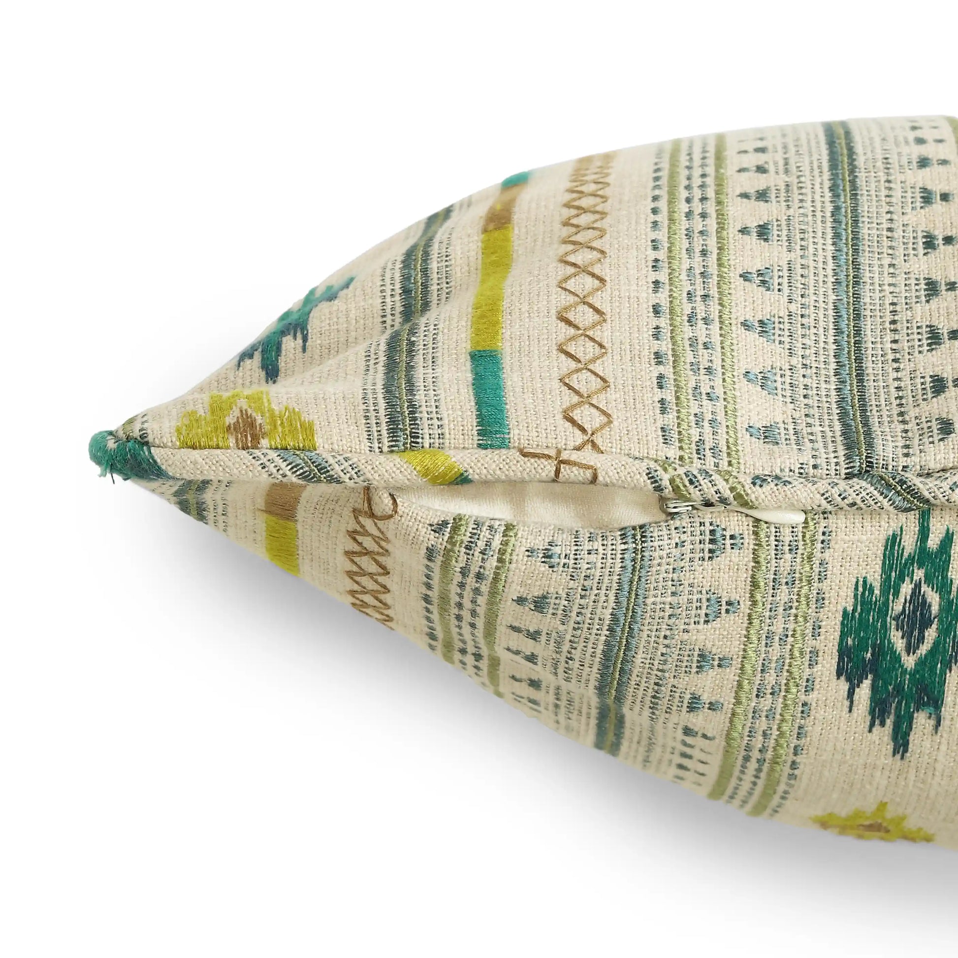 Espricia Woven Cushion Cover | Tribal Loom Turquoise / Cushion Cover (51cm x 51cm)