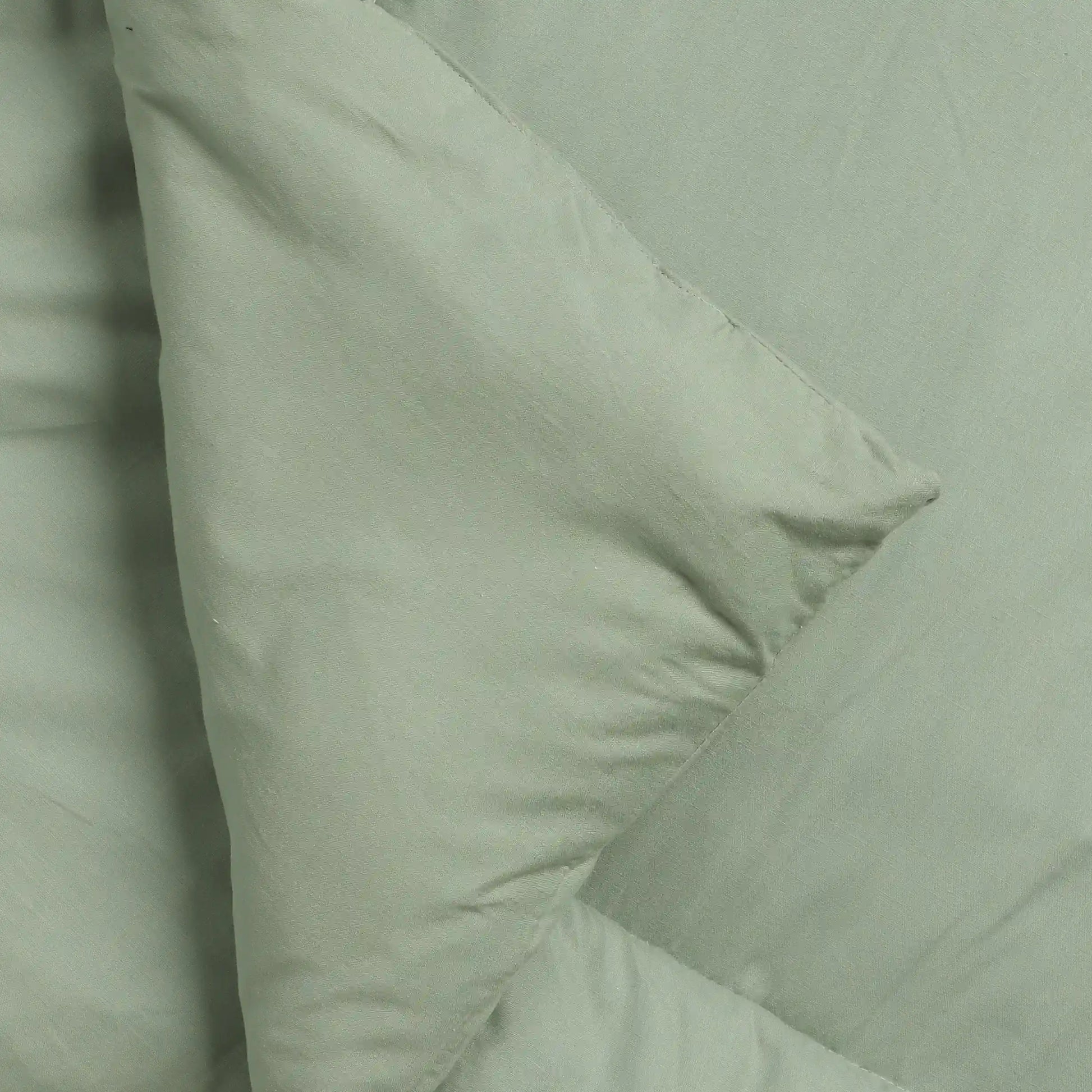 Paleto | Everyday Hues Cotton Solid Dyed 240GSM Comforter for Extra Warmth-Green Sage Green Sage / Double