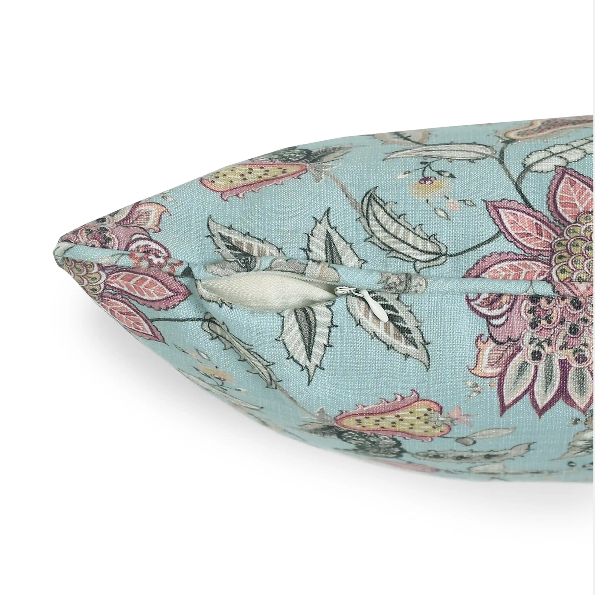 Espricia Printed Cushion Cover | Heritage Bloom Serene Frost / Cushion Cover (51cm x 51cm)