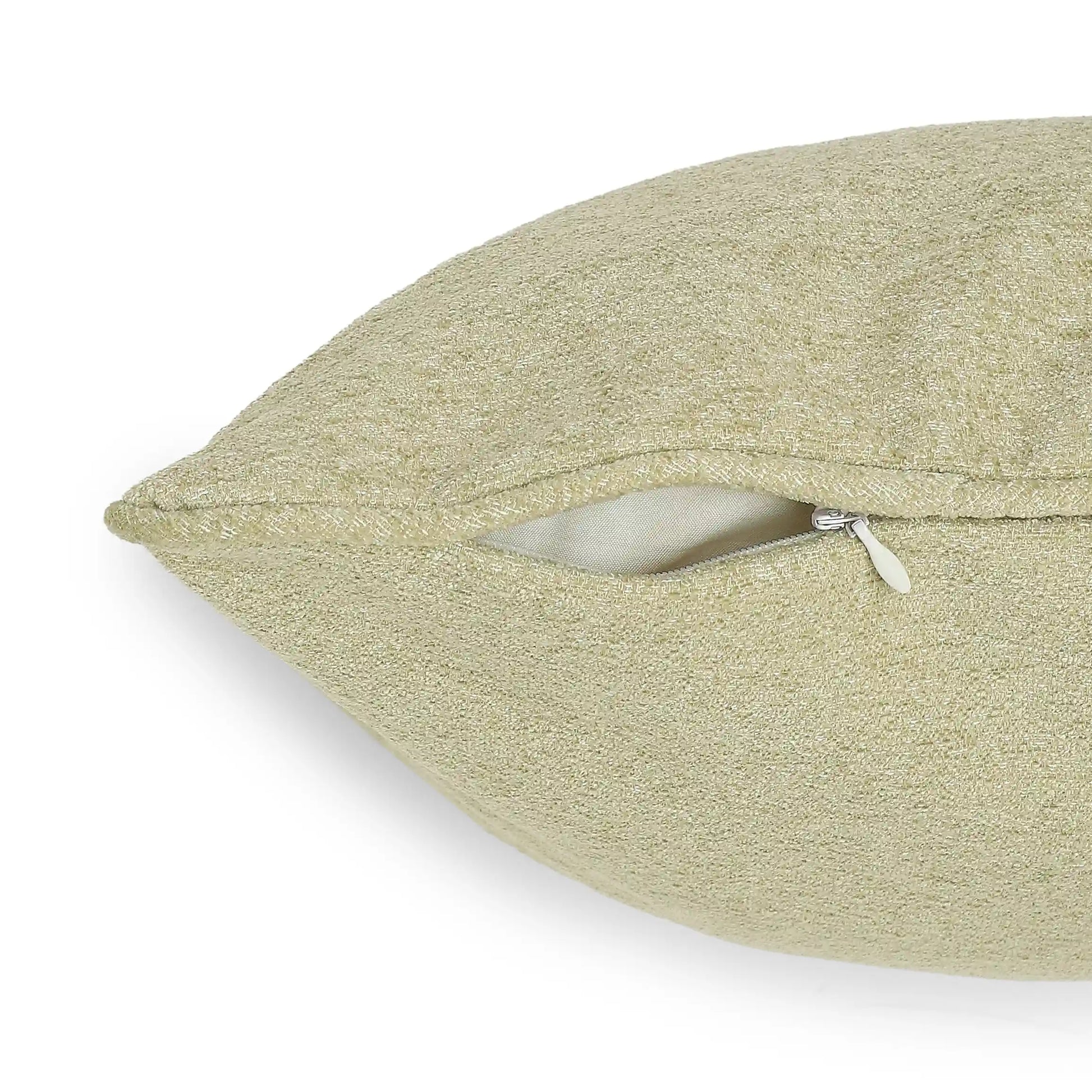 Vissencia Solid Cushion Cover | Textured Crush Basalt / Cushion Cover (51cm x 51cm)
