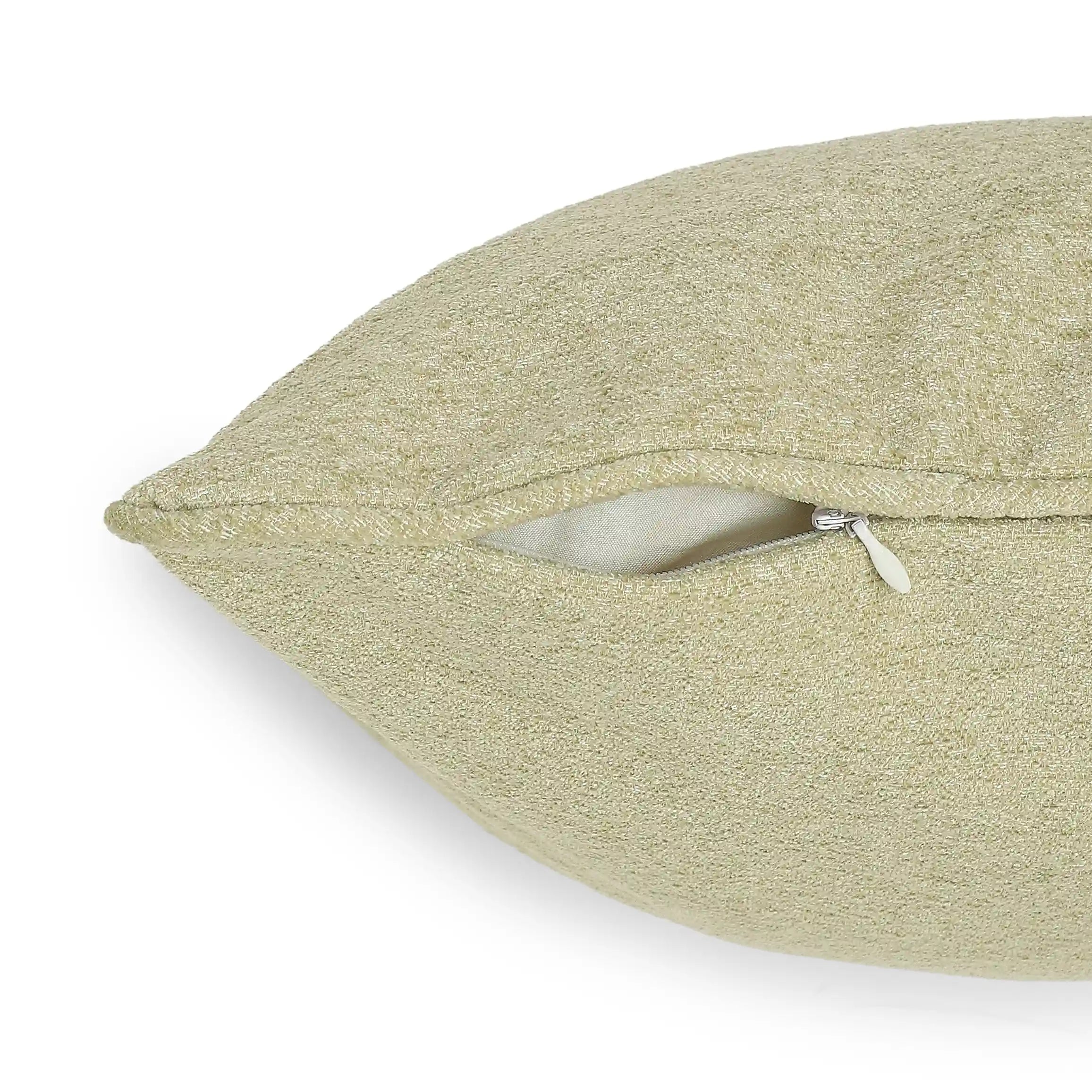 Vissencia Solid Cushion Cover | Textured Crush Basalt / Cushion Cover (51cm x 51cm)