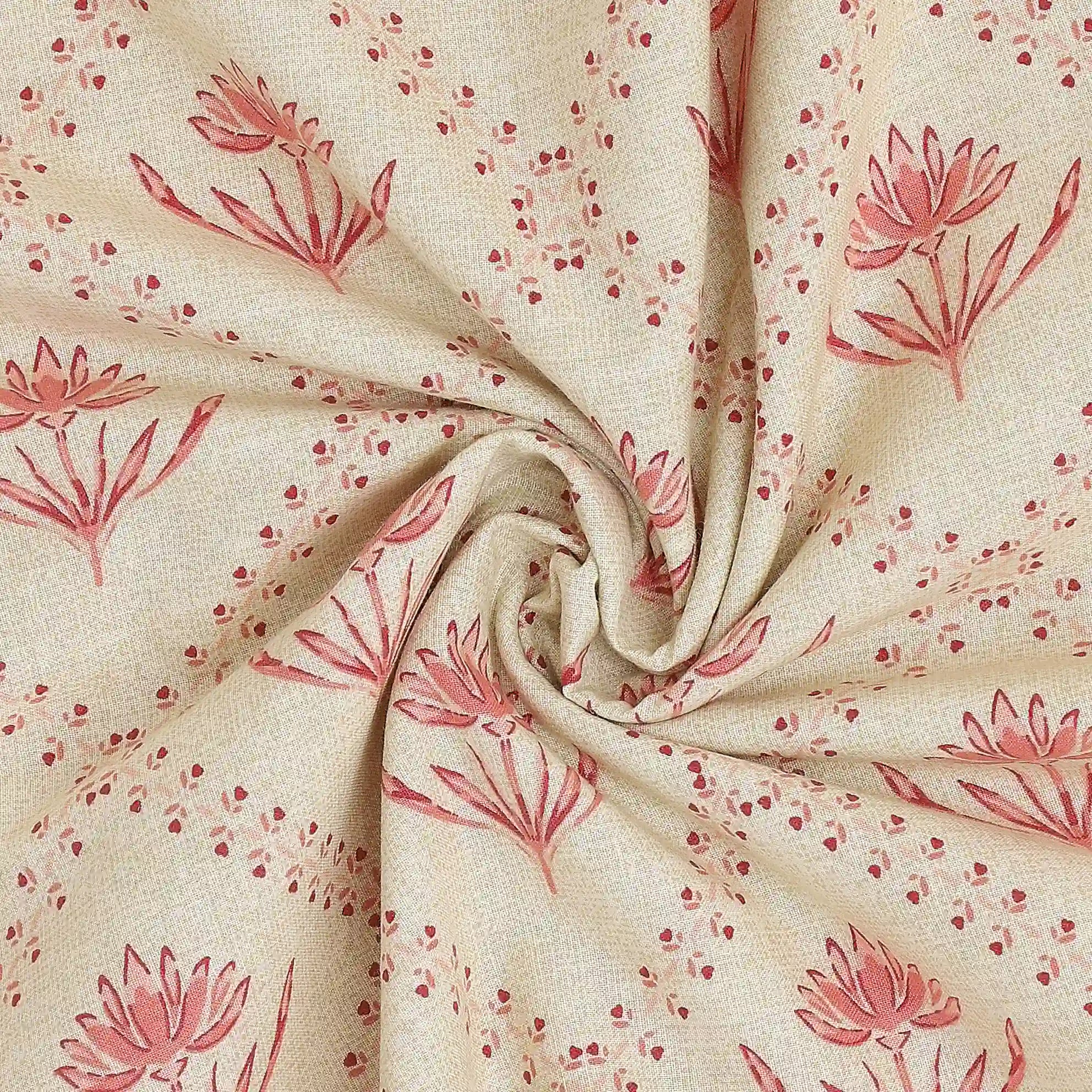 Chippa Lane | Contemporary Indian Print Design Reversible Dohar with Super Soft Flannel Layering-Red Red / Double