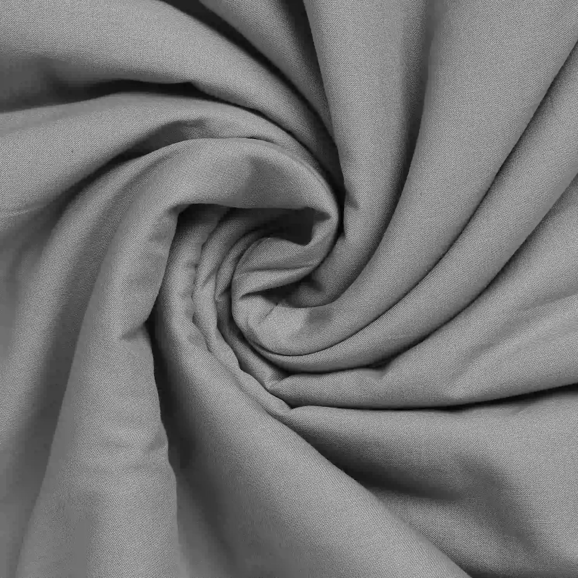 Paleto | Everyday Hues Cotton Solid Dyed Dohar with Super Soft Flannel Layering-Grey Grey / Double