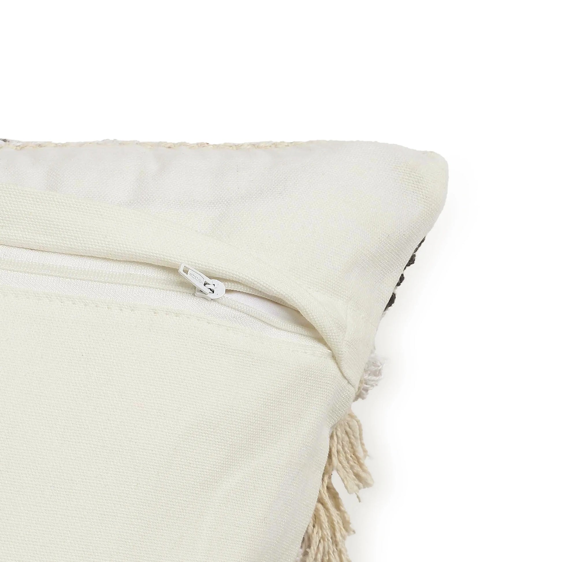 Vissencia 100% Cotton Woven Cushion Cover | Boho Bliss Shadow / Cushion Cover (41cm x 41cm)