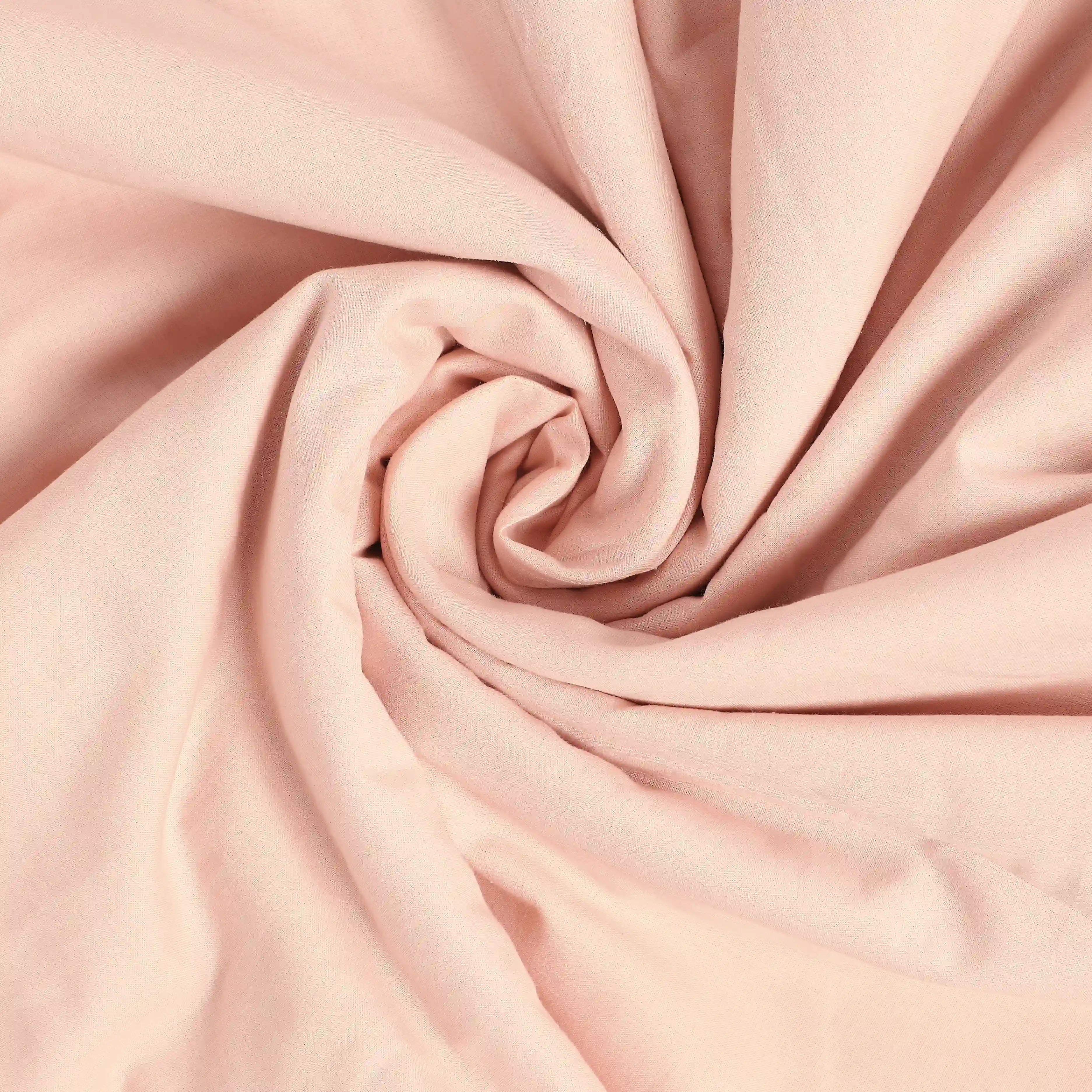 Paleto | Everyday Hues Cotton Solid Dyed Dohar with Super Soft Flannel Layering-Veiled Rose Veiled Rose / Double