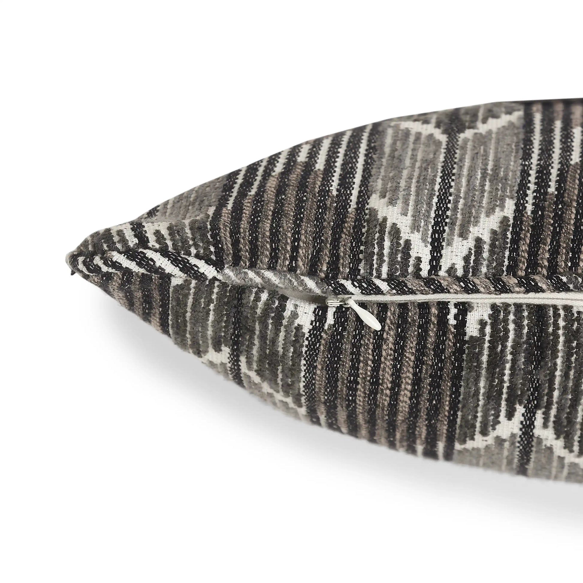 Espricia Woven Cushion Cover | Monochrome Threads Charcoal / Cushion Cover (51cm x 51cm)