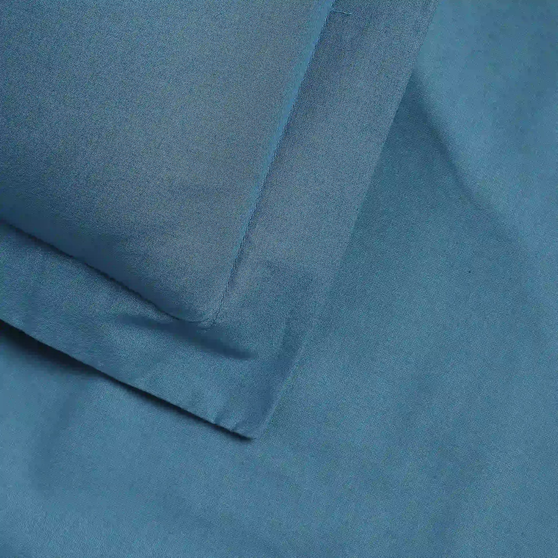 Paleto | Everyday Hues Solid Dyed Cotton Bedsheet Set-Mineral Mineral / Super King