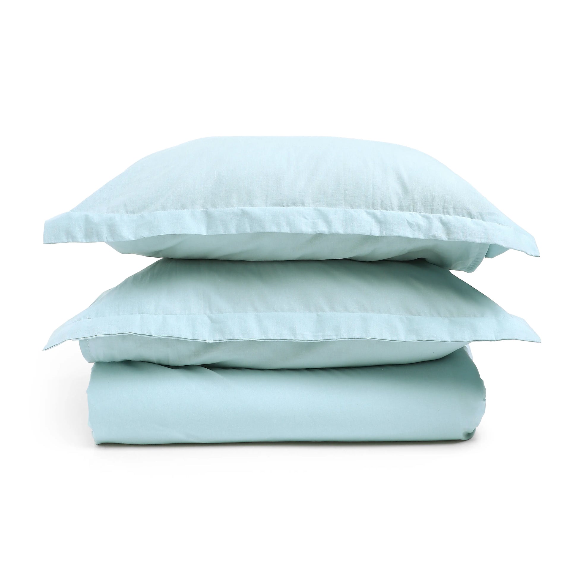 Paleto | Everyday Hues Solid Dyed Cotton Fitted Sheet Set-Blue Sky Blue Sky / King