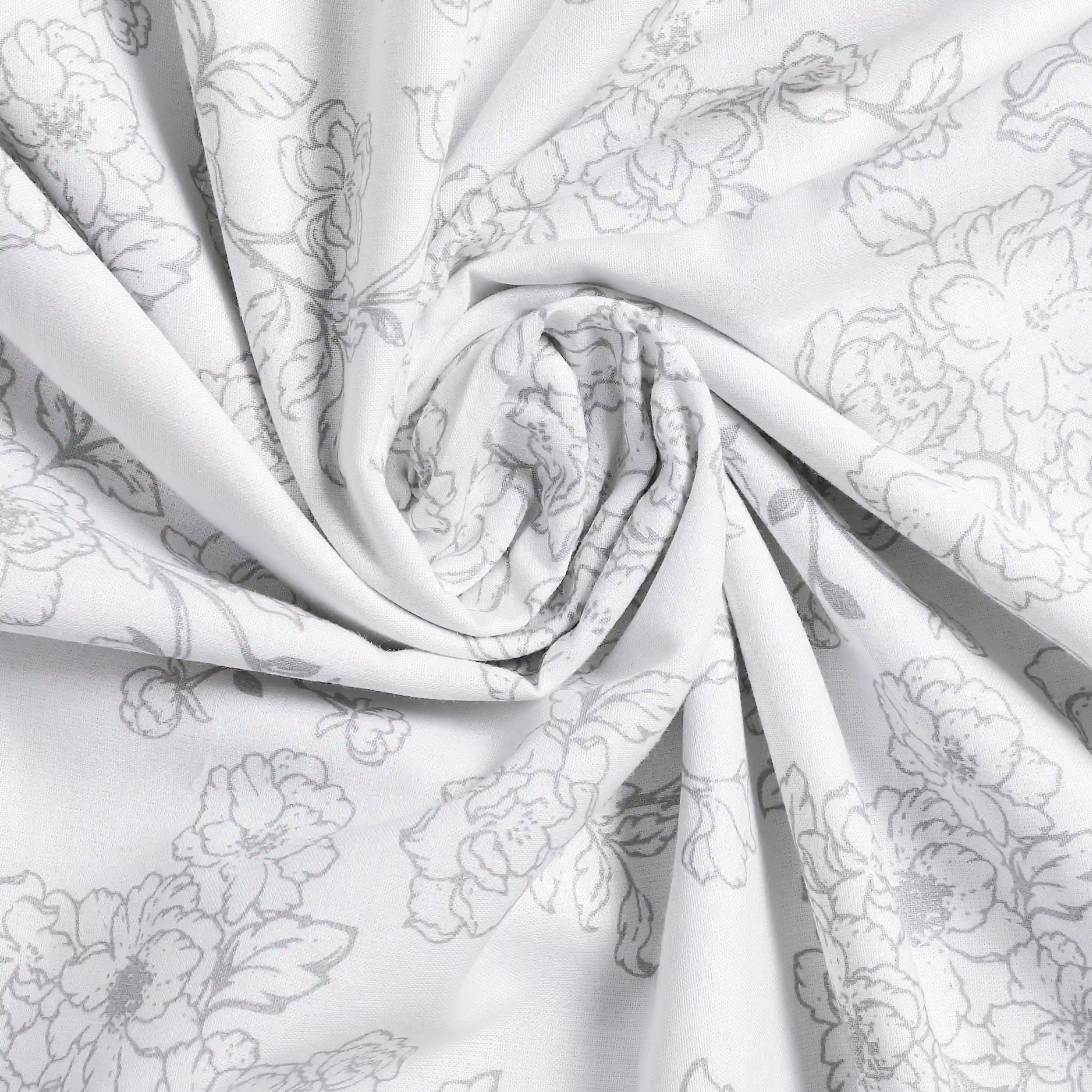 Bloomshire Classic | Everyday Charm Printed Reversible Dohar with Super Soft Flannel Layering-Grey Grey / Single